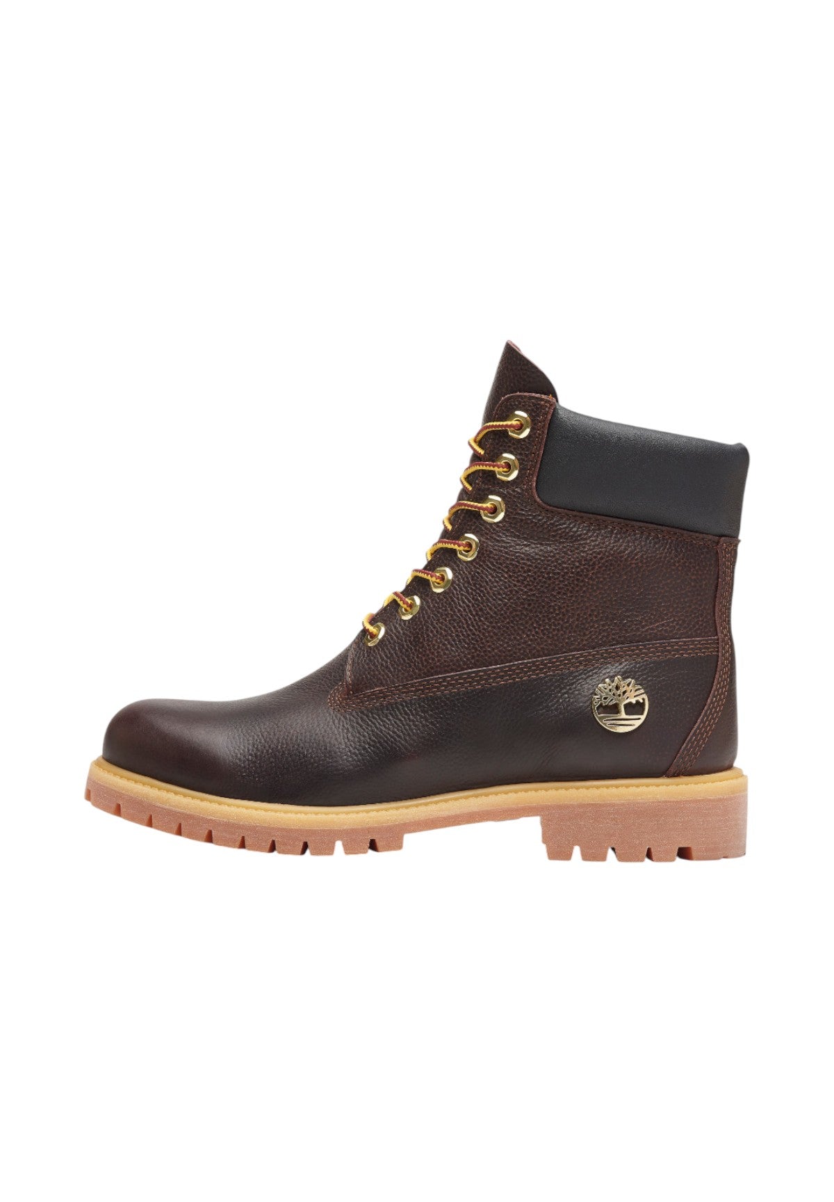 Scarponcini Timberland Premium 6 Inch Lace Up TB0A2P6W Dk Brown Full Grain W Blk