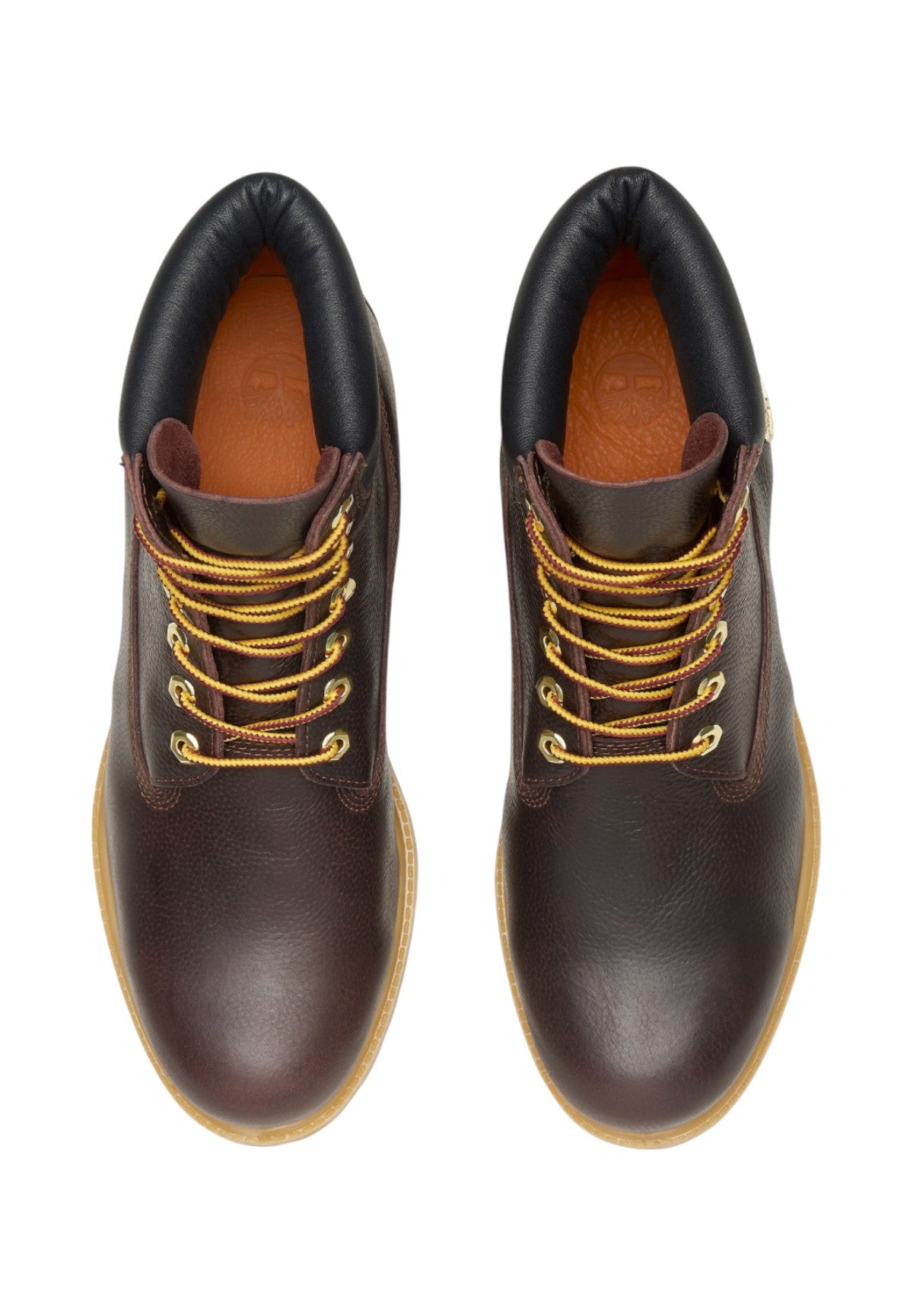 Scarponcini Timberland Premium 6 Inch Lace Up TB0A2P6W Dk Brown Full Grain W Blk