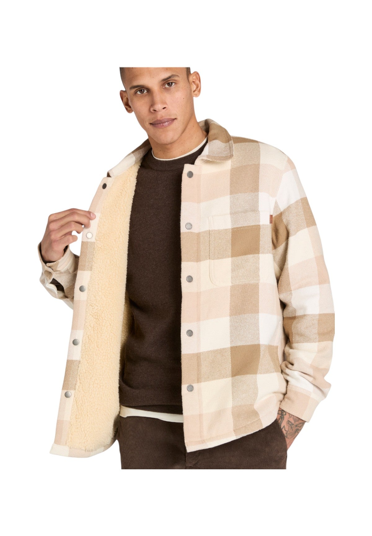 Camicia Overshirt High Pile Lined TB0A44KB Angora Yd
