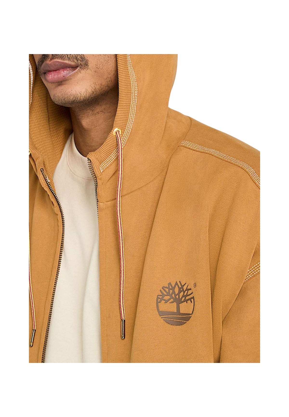 Felpa Full-Zip con Cappuccio #10061 TB0A5MEX Wheat Boot