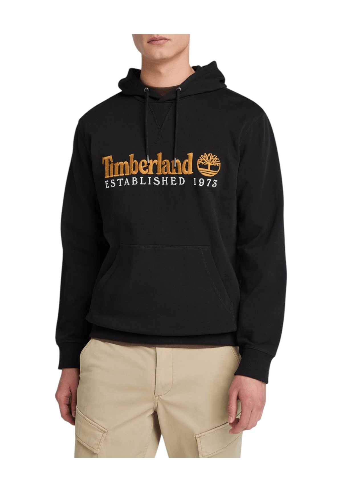 Felpa Pullover con Cappuccio Established 1973 TB0A5MX8 Black