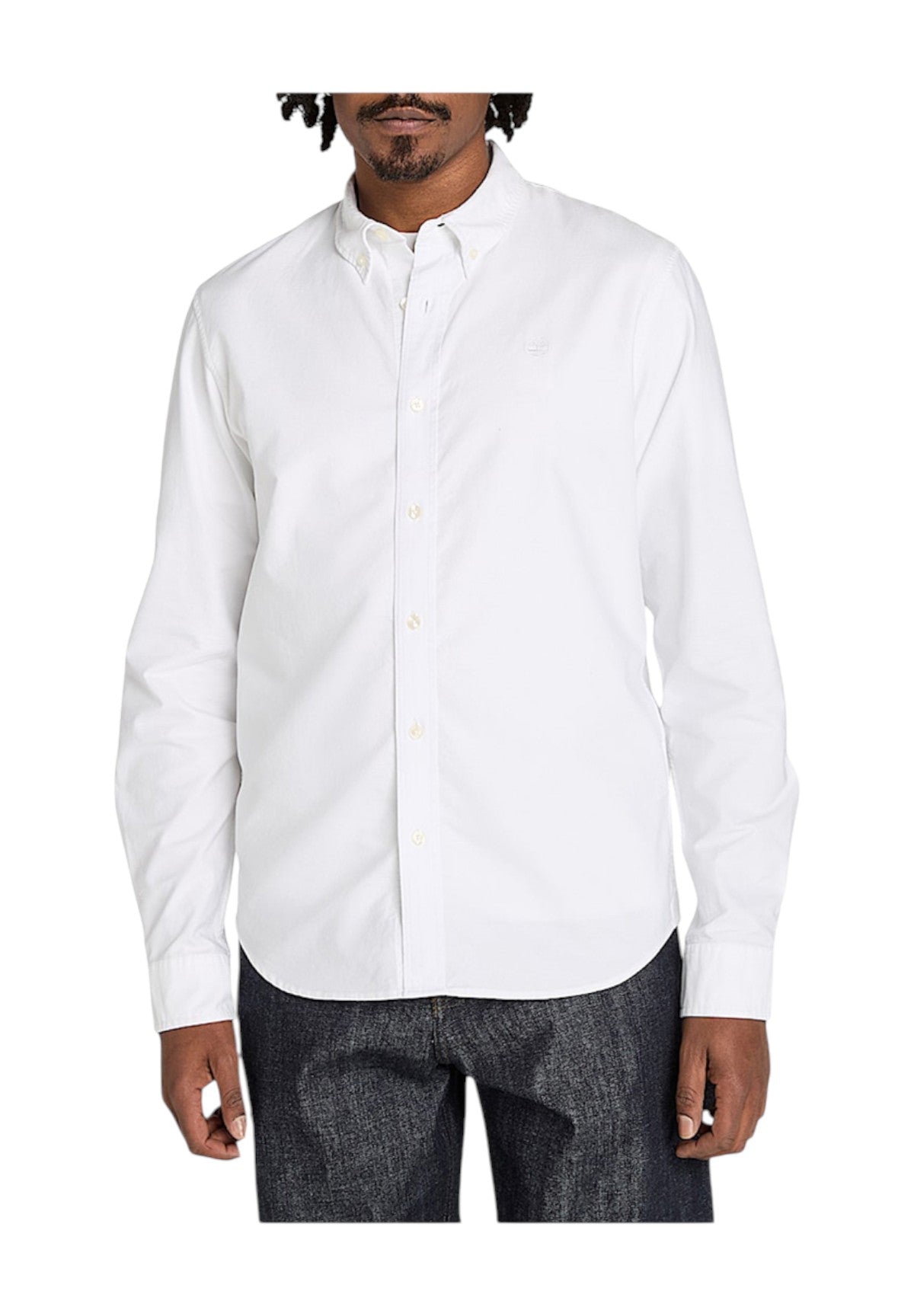 Camicia a Maniche Lunghe Oxford TB0A6GPN White yd