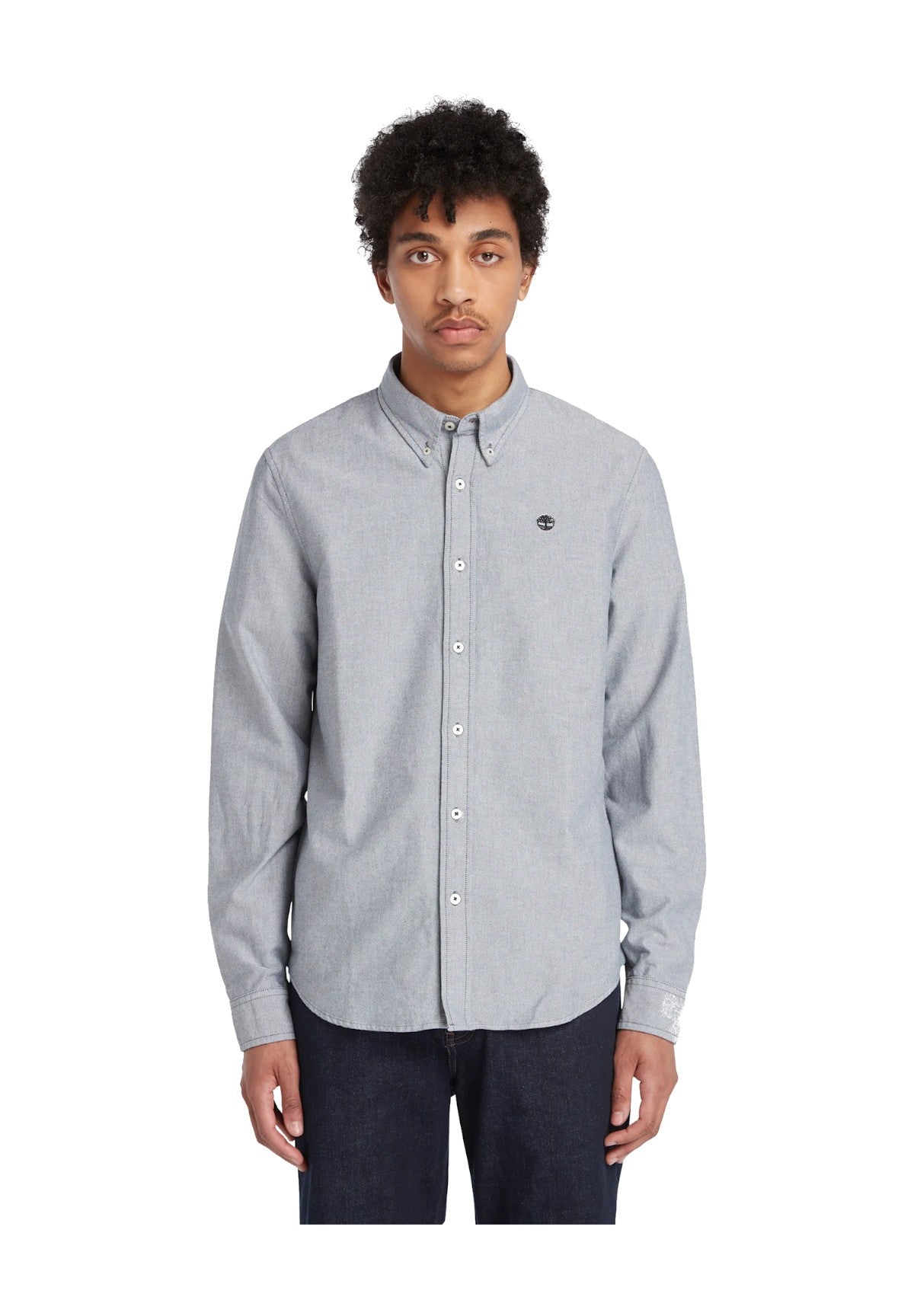 Camicia a Maniche Lunghe Oxford TB0A6GPN Dark sapphire yd