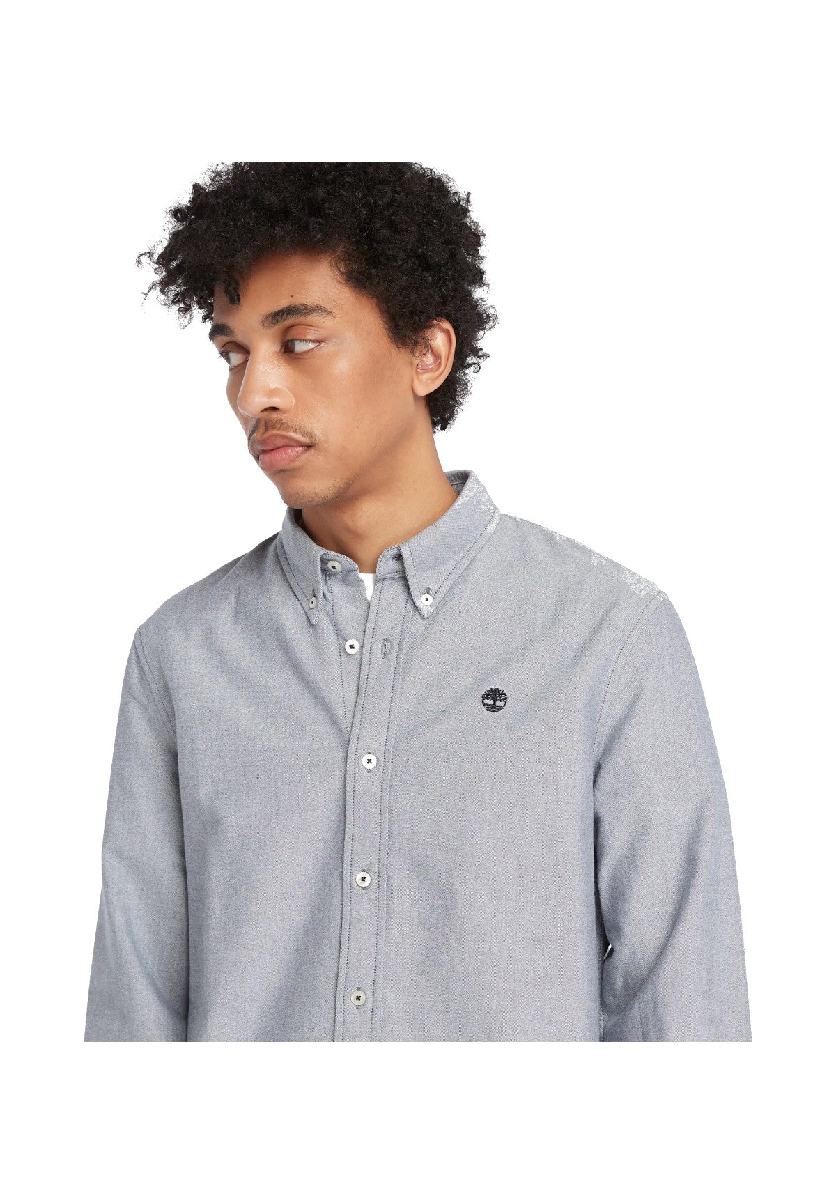 Camicia a Maniche Lunghe Oxford TB0A6GPN Dark sapphire yd