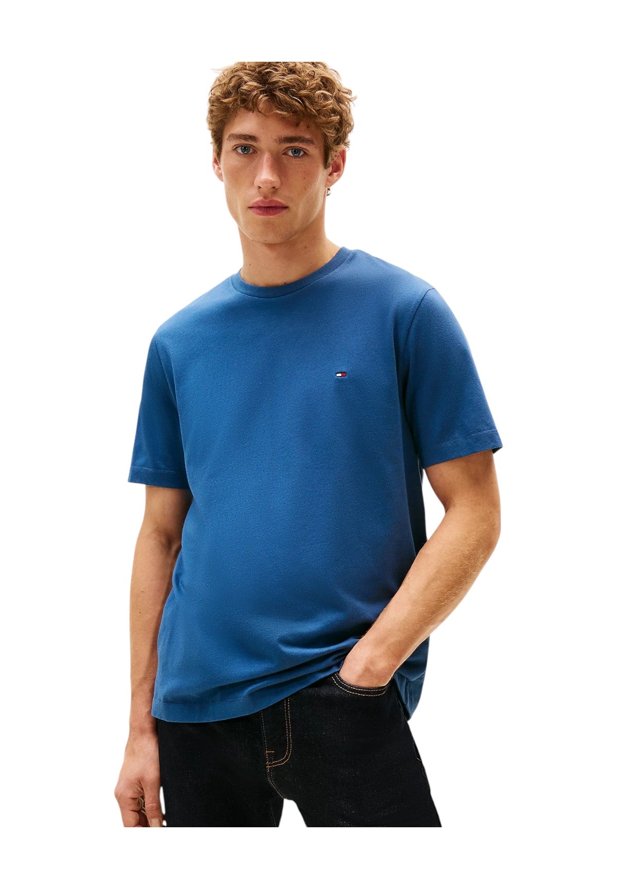 T-shirt a Maniche Corte Ess Seasonal Reg Fit MW0MW39995 Aegean Sea