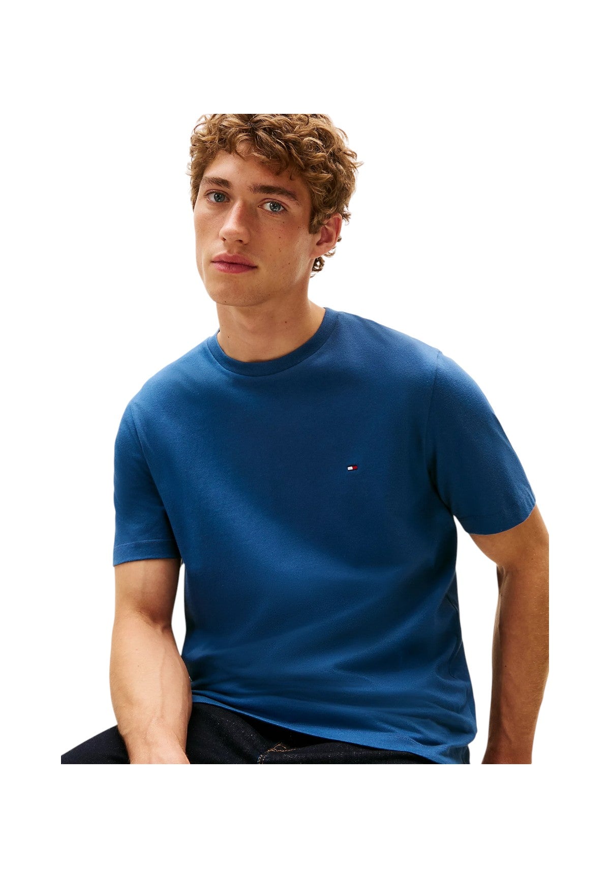 T-shirt a Maniche Corte Ess Seasonal Reg Fit MW0MW39995 Aegean Sea