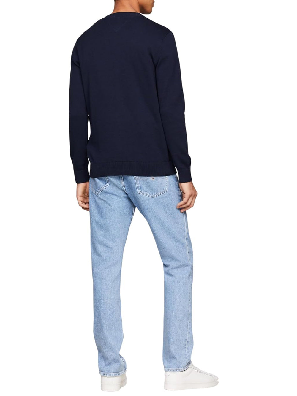 Maglione Girocollo Tjm Slim Ess Light S DM0DM18895 Dark Night Navy