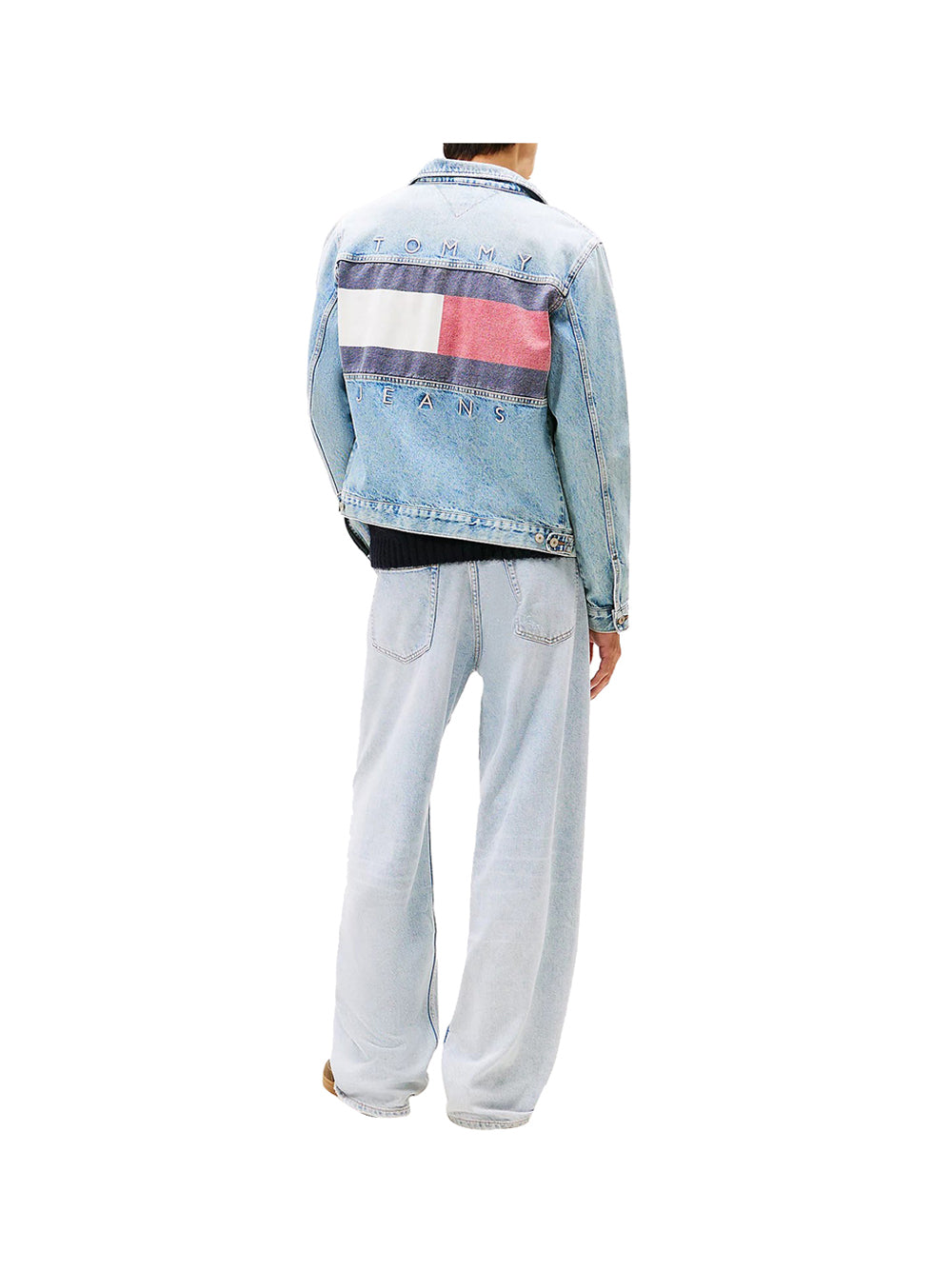 Giubbino di Jeans Ryan Rglr Trckr Rwb DM0DM21242 Denim Mid Light Blue