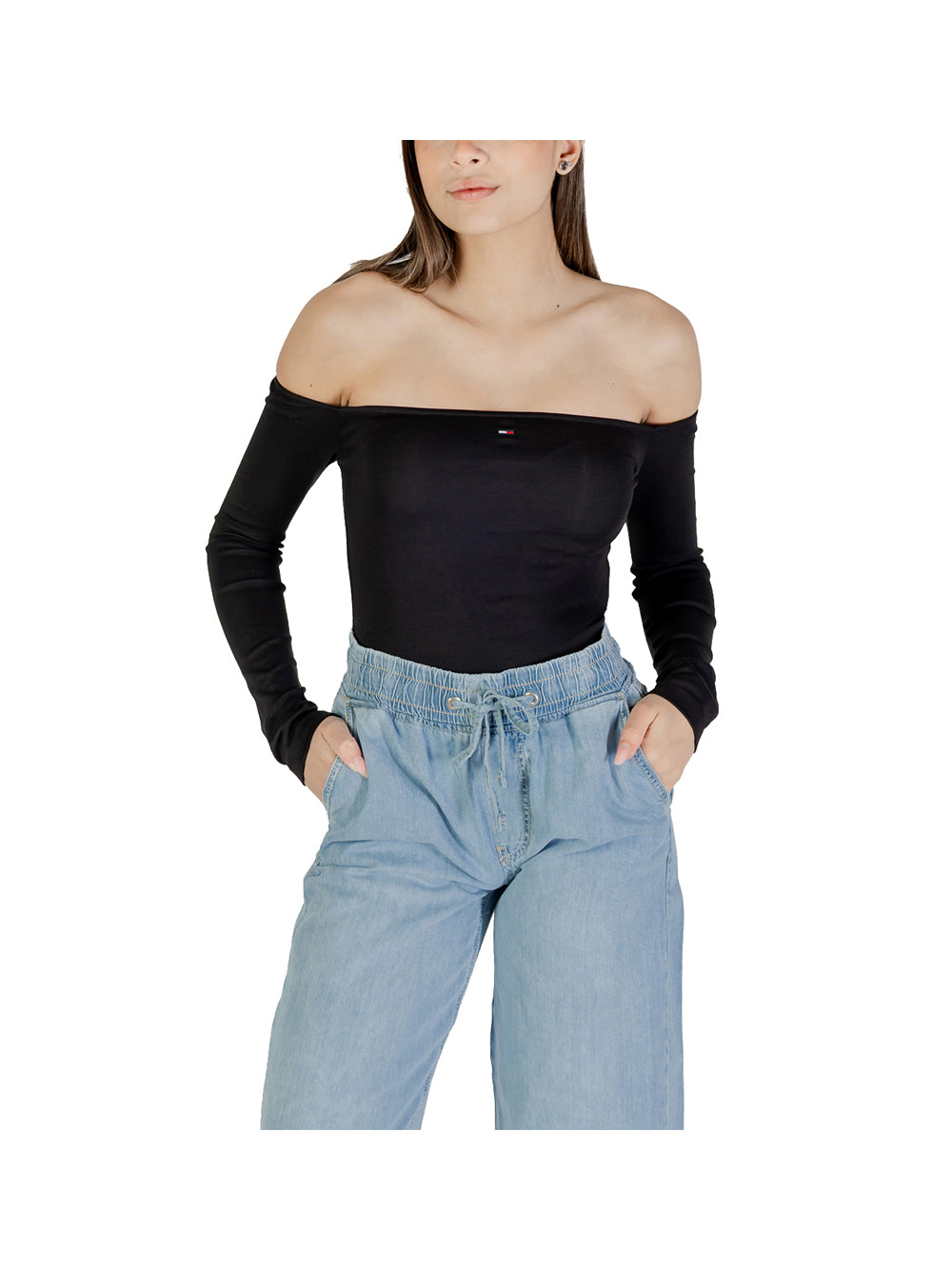 T-shirt a Maniche Lunghe Tjw Slim Essential B DW0DW20919 Black