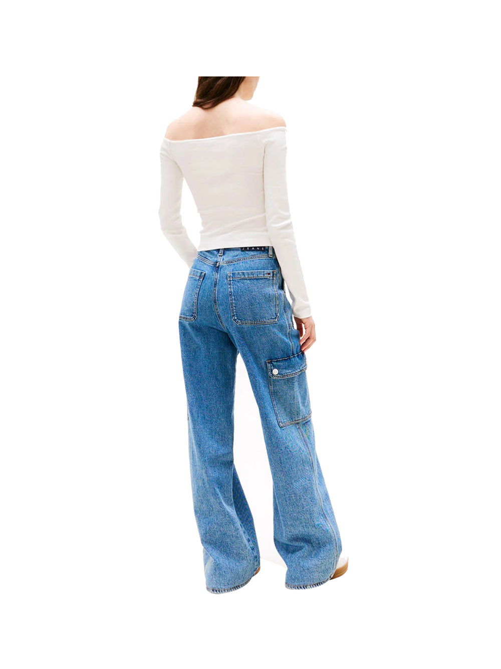 T-shirt a Maniche Lunghe Tjw Slim Essential B DW0DW20919 Ecru