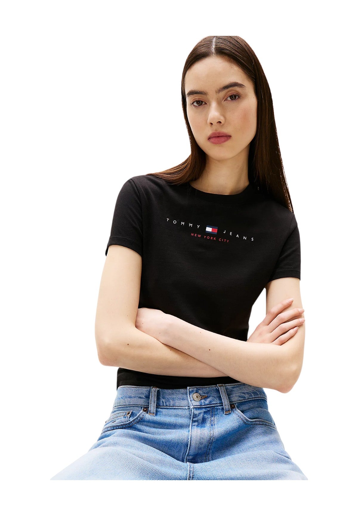 T-shirt a Maniche Corte Tjw Slim Tj Us Linea DW0DW21422 Black