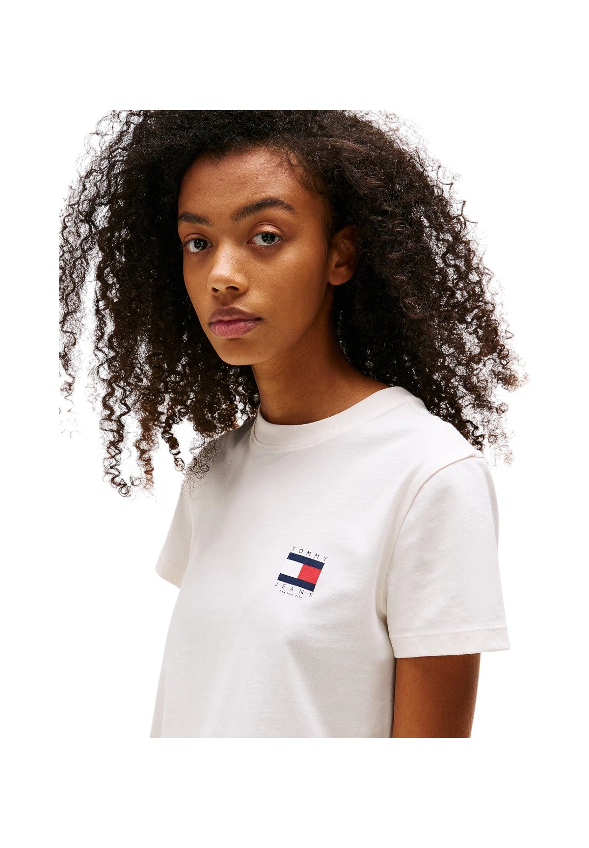 T-shirt a Maniche Corte Tjw Reg Sh Tommy Us DW0DW21423 Ancient White