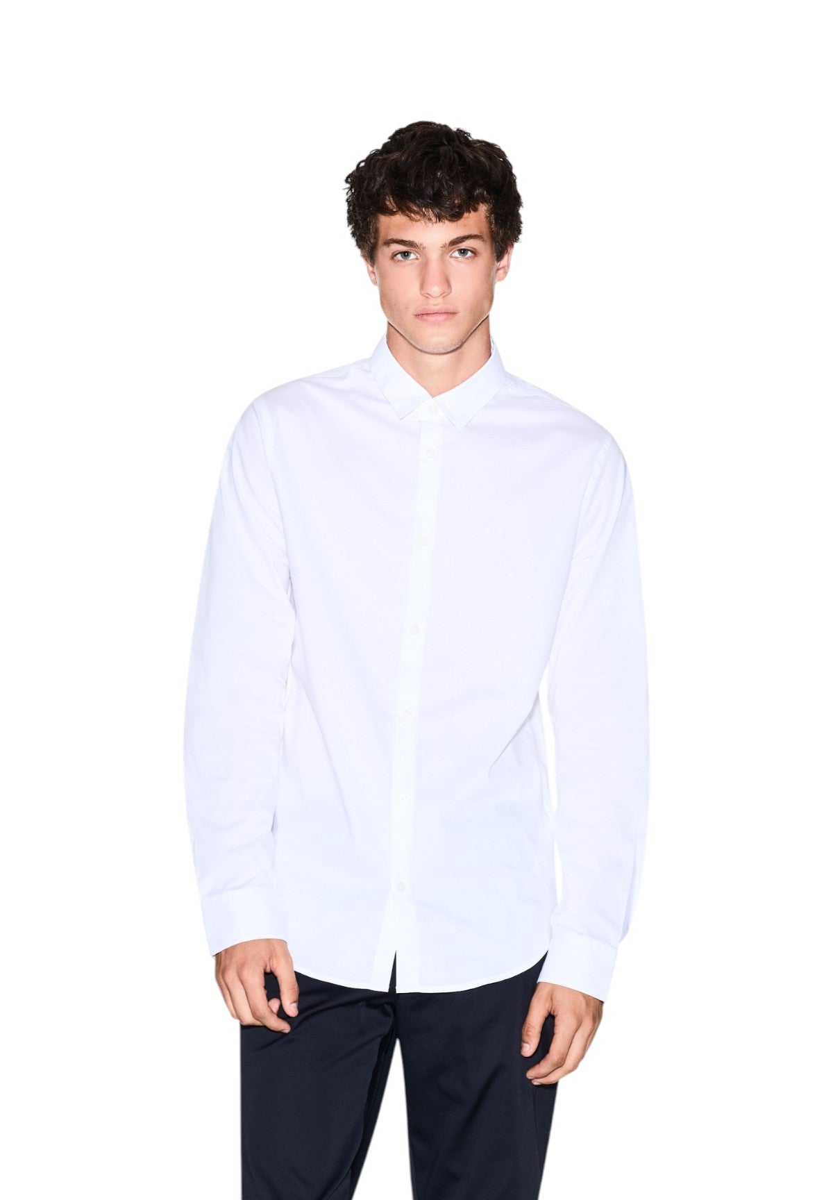 Camicia a Maniche Lunghe 8NZC31 White