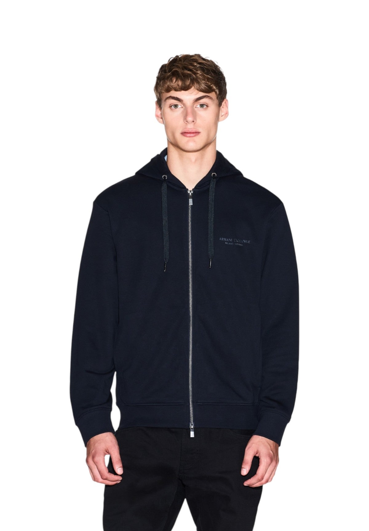 Felpa Full-Zip con Cappuccio XM001293 Deep Navy