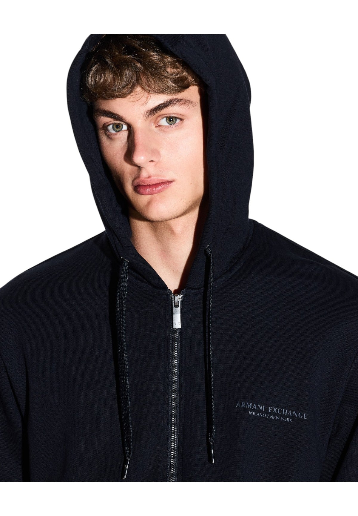 Felpa Full-Zip con Cappuccio XM001293 Deep Navy