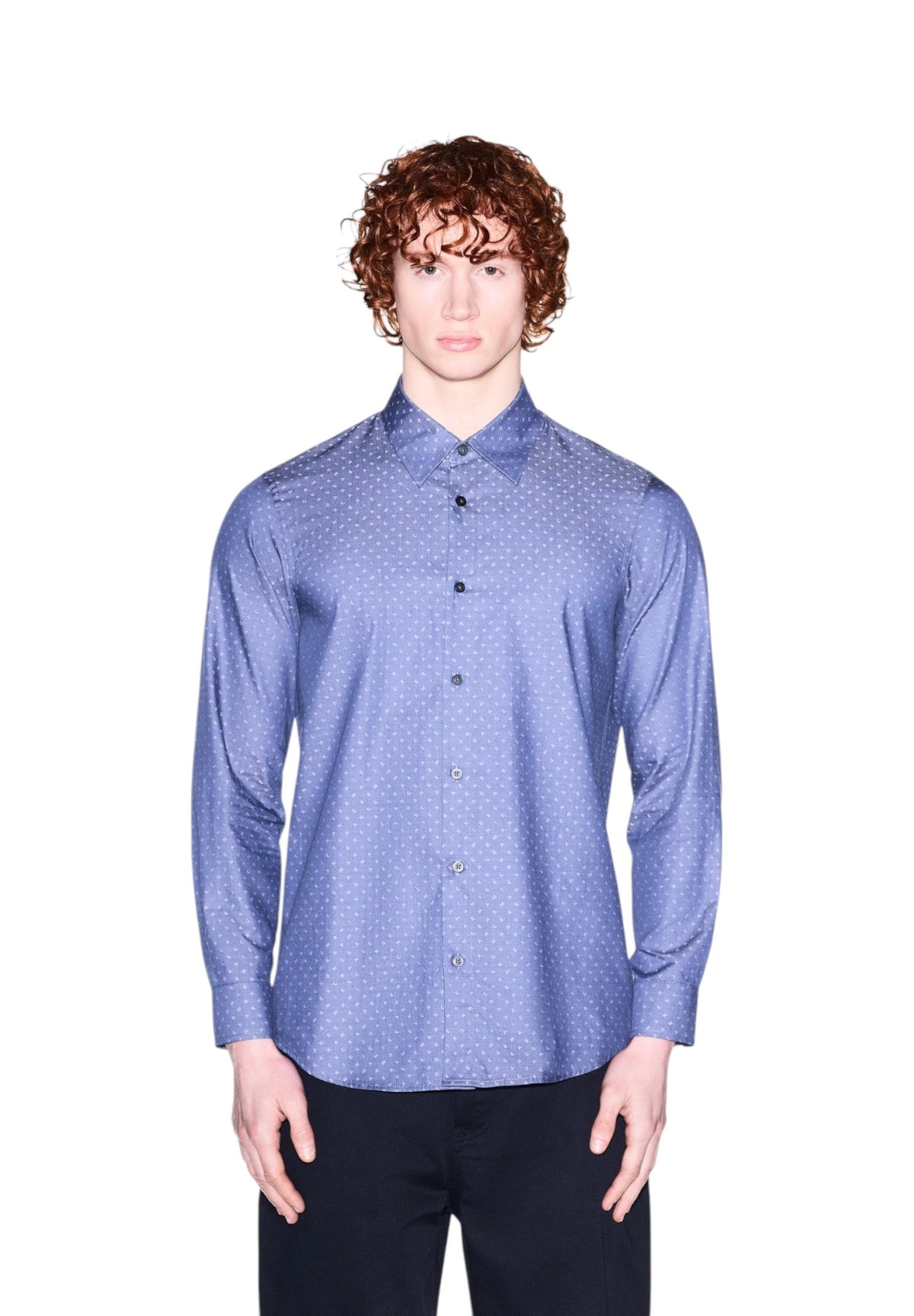 Camicia a Maniche Lunghe XM002739 Letters Slope