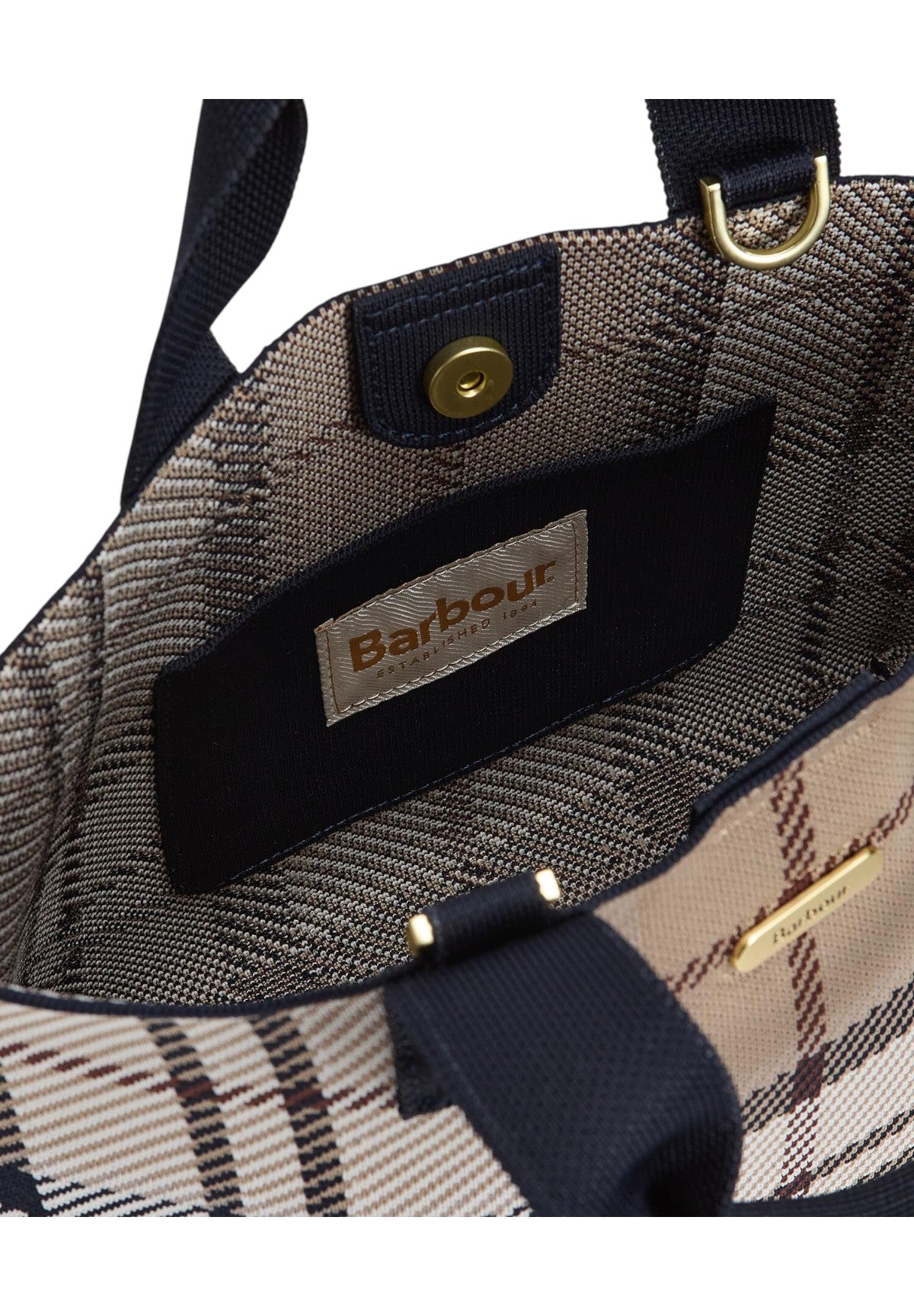 Borsa Tote Layla Tartan Mini Tote Bag LBA0518 Rosewood tartan