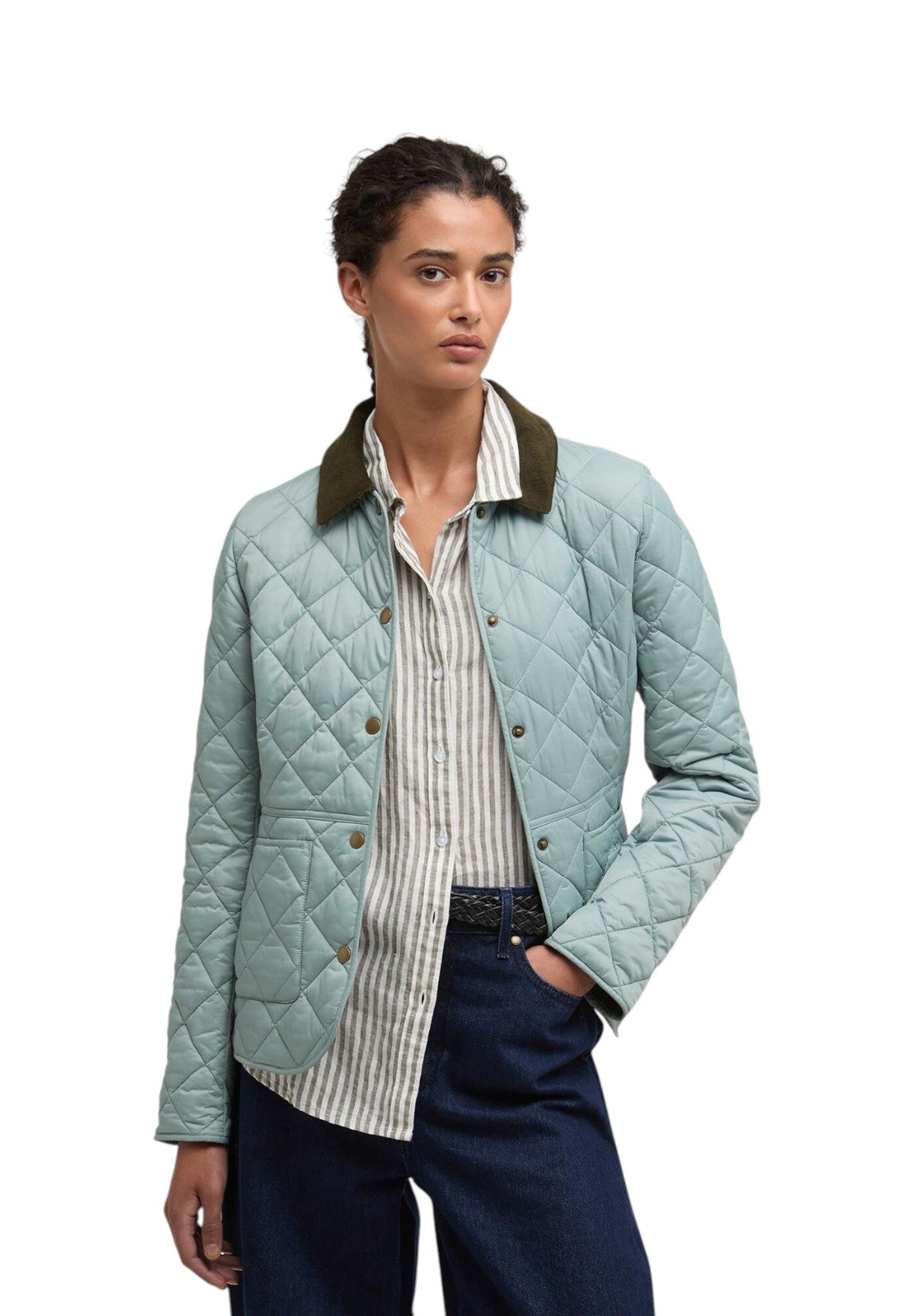 Giubbino Deveron Quilt LQU1012 Blue Sage, Olive