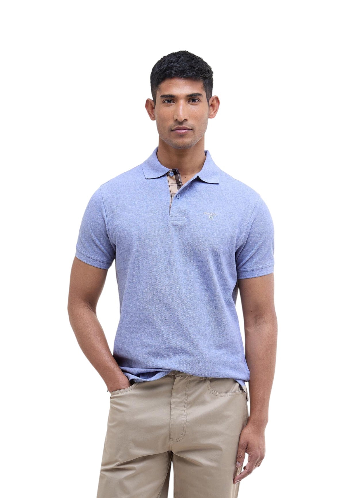 Polo Jersey Tartan Pique Polo MML0012 Sky Marl