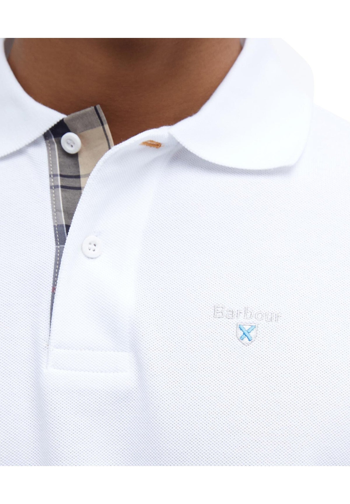 Polo Jersey Tartan Pique Polo MML0012 White, Dress