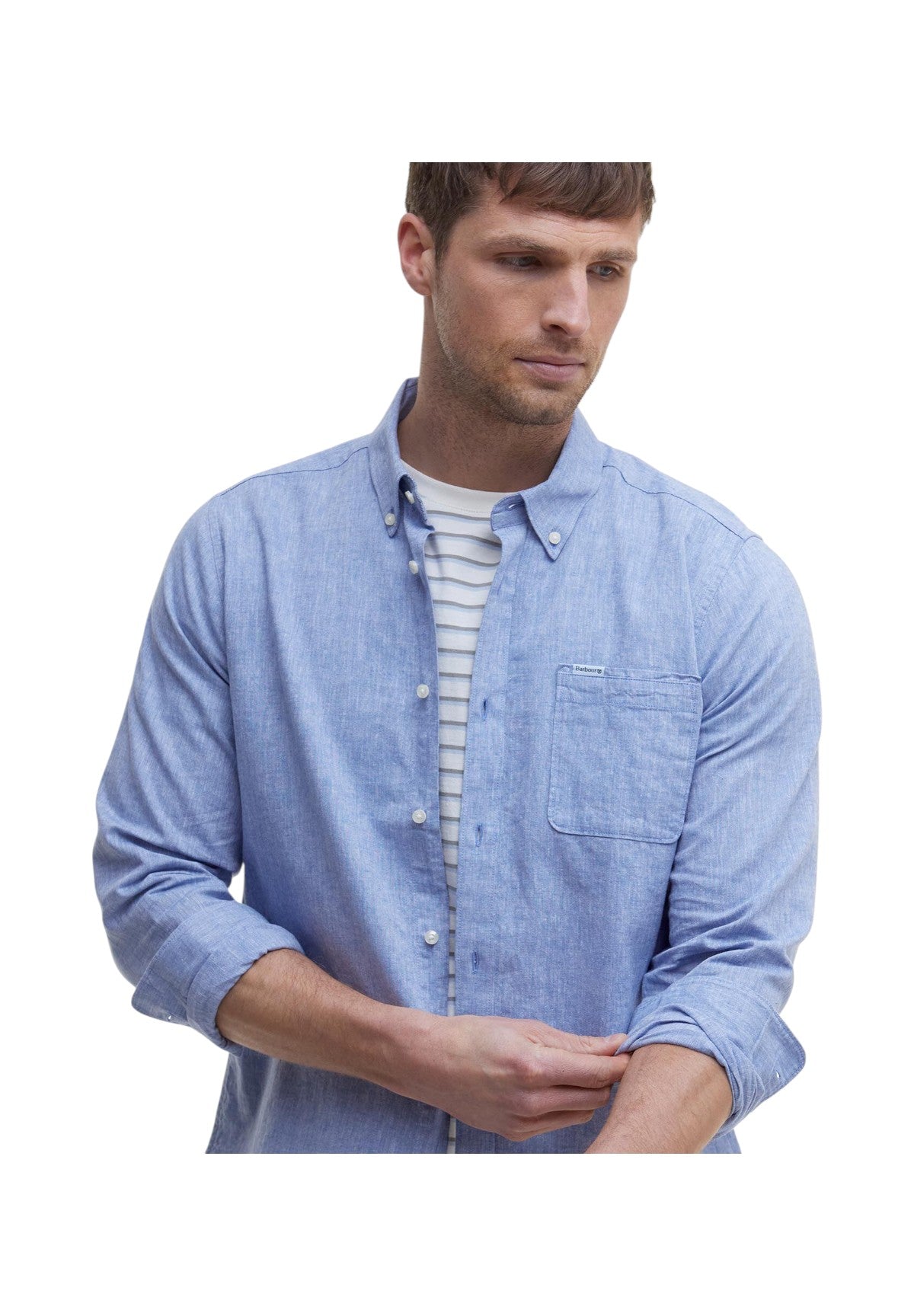 Camicia a Maniche Lunghe Nelson Tailored Shirt MSH5090 Blue