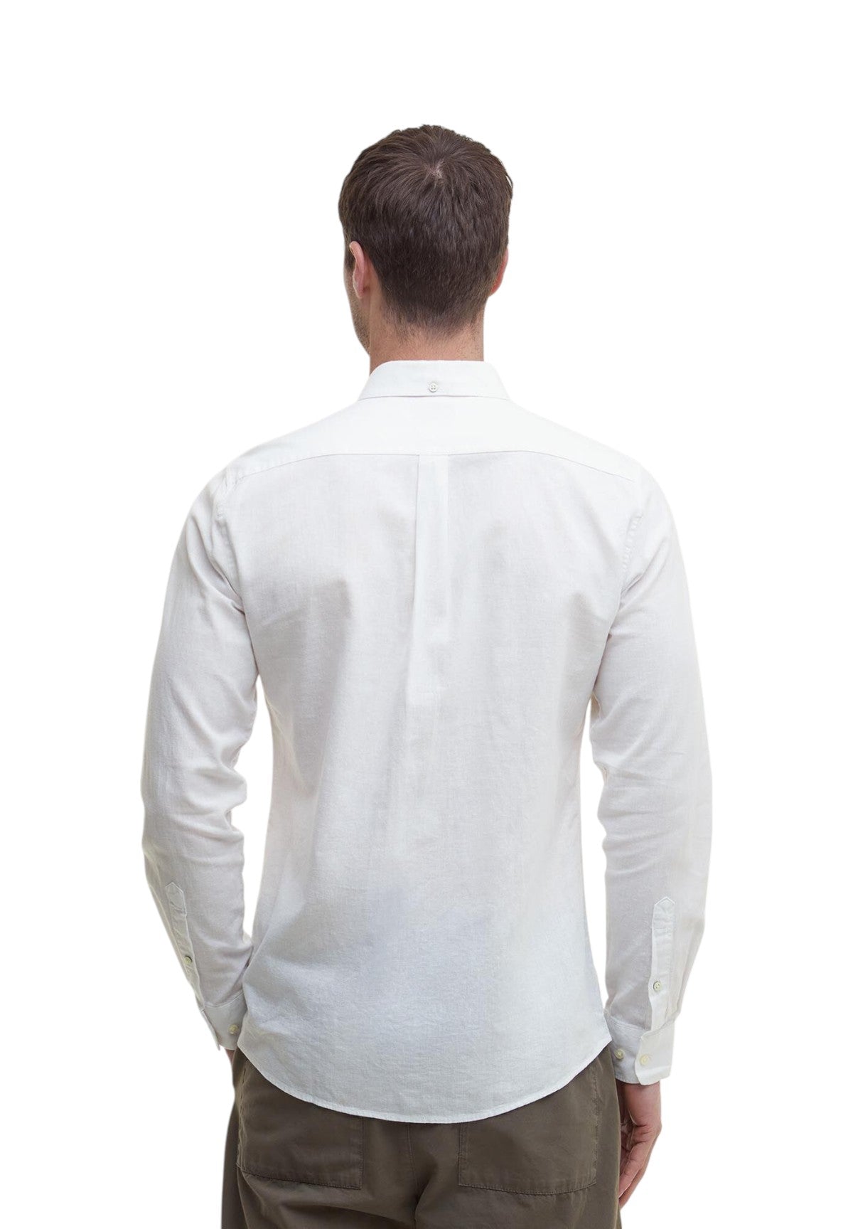 Camicia a Maniche Lunghe Nelson Tailored Shirt MSH5090 White