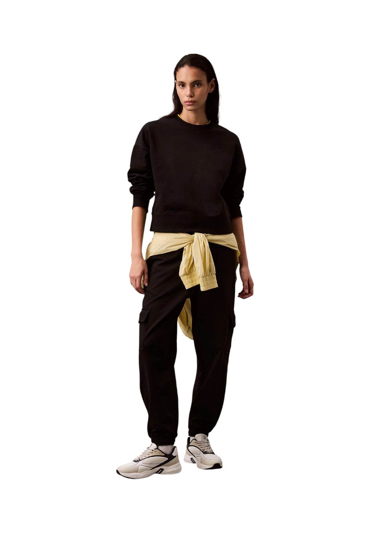 Felpa Girocollo Ls Archive Logo Fren LV047B236G Black