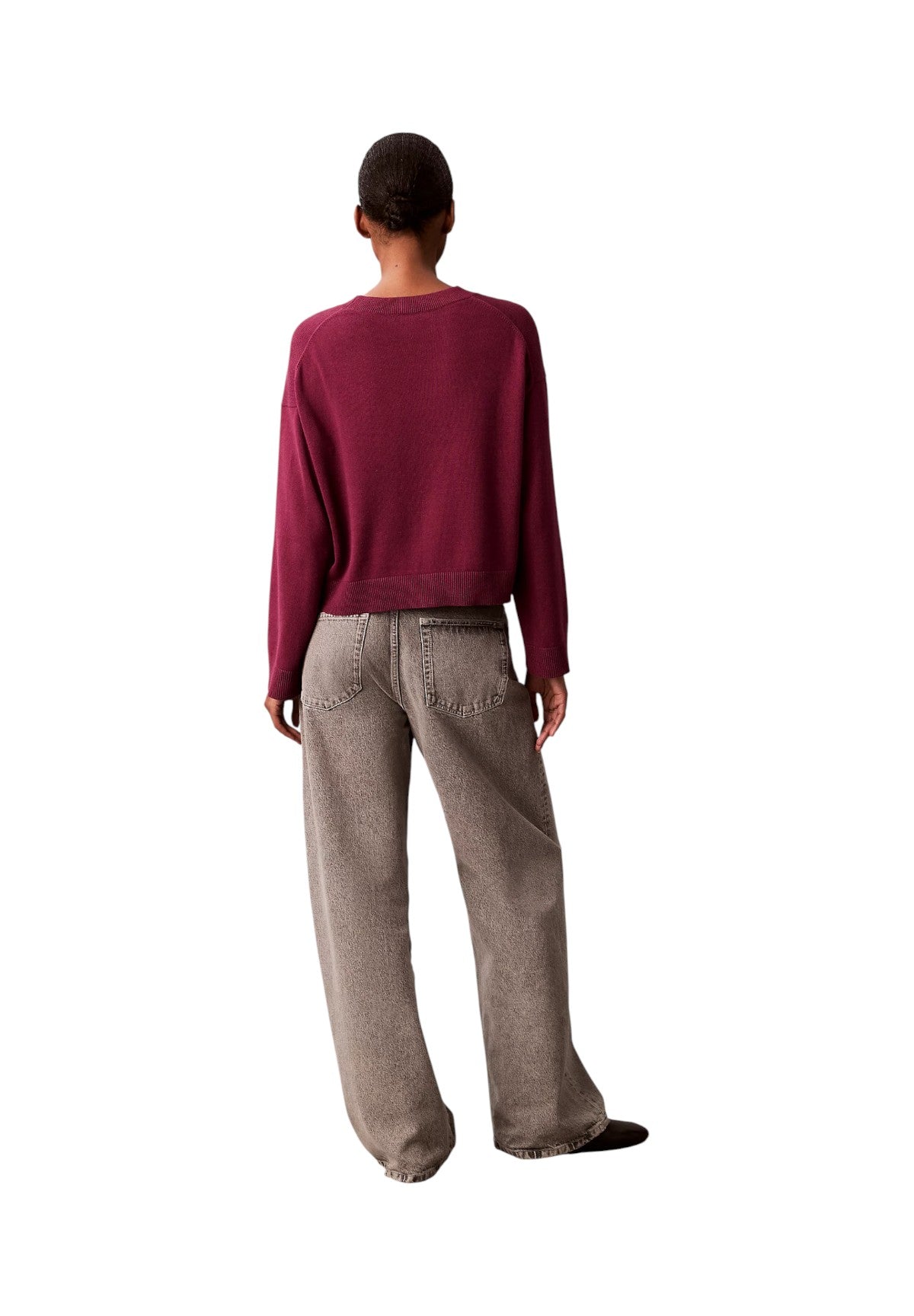 Maglione Girocollo Long Sleeve Smooth C LV047E304G Berry Glaze