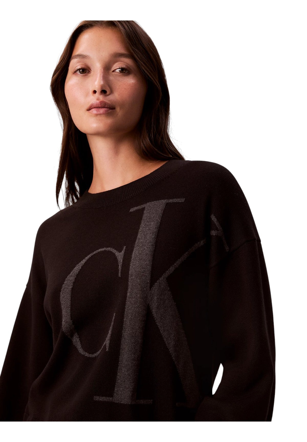 Maglione Girocollo Long Sleeve Smooth C LV047E304G Black