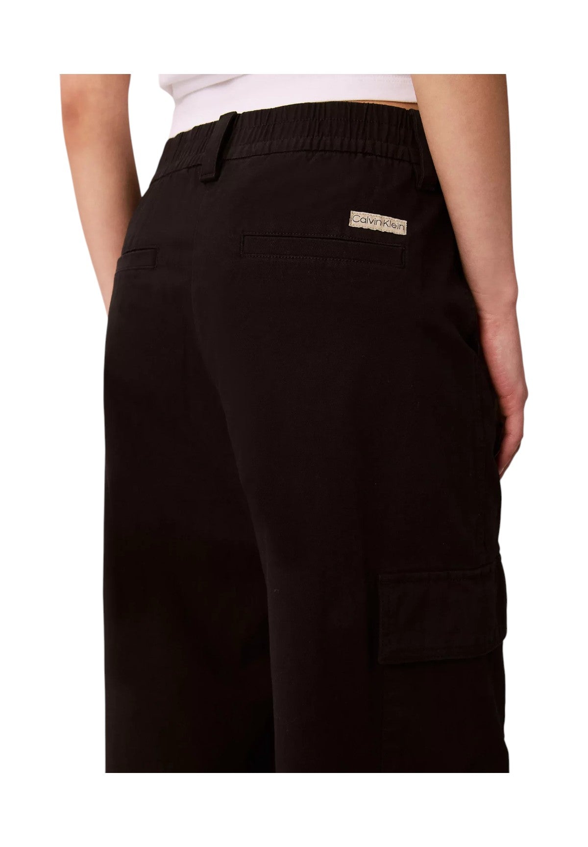 Pantaloni Cargo Cotton Ewaist Cargo LV047F623G Black
