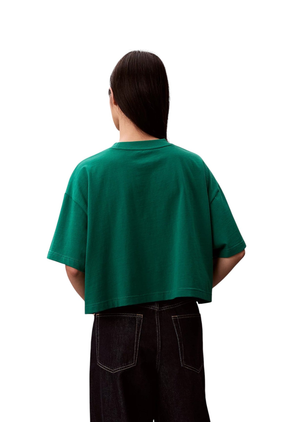 T-shirt a Maniche Corte Ss Cropped Boxy Heri LV047F813G Enchanted Forest