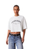 Calvin Klein Jeans T-shirt a Maniche Corte Ss Cropped Boxy Heri LV047F813G Enchanted Forest