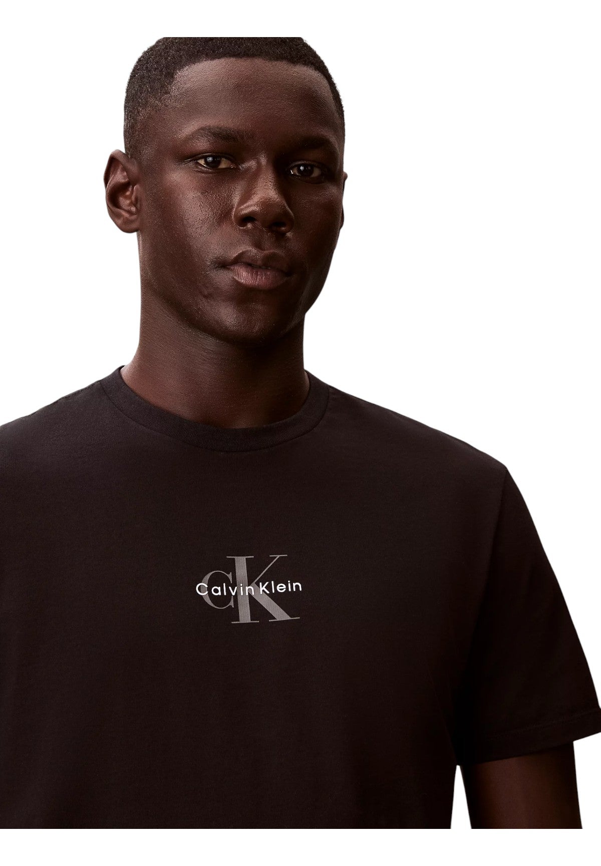 T-shirt a Maniche Corte Ss 30S Micro Monolog LV04RB866G Black