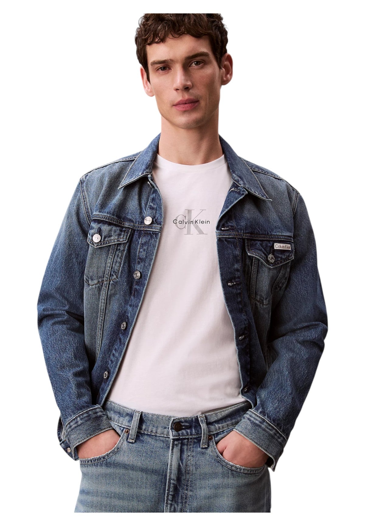 T-shirt a Maniche Corte Ss 30S Micro Monolog LV04RB866G Bright White