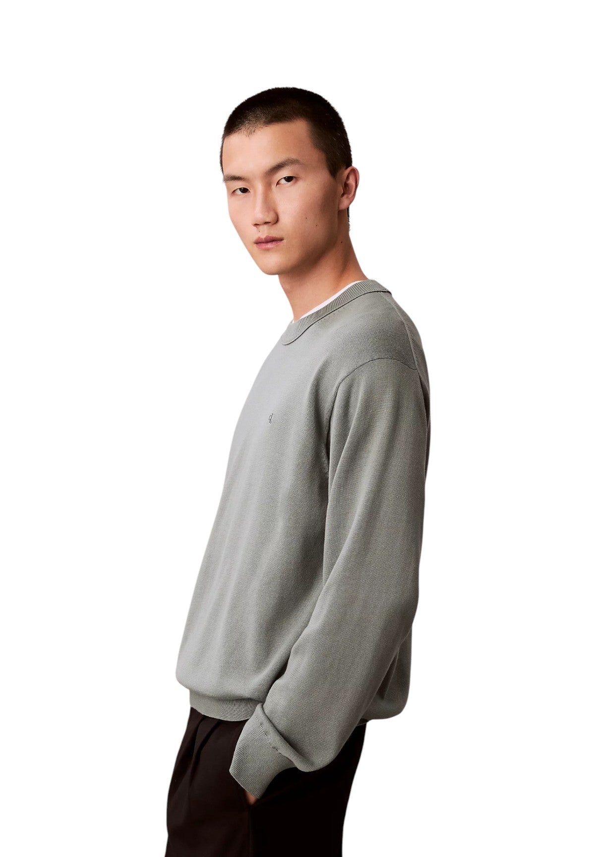 Maglione* Eu Ls Cotton Relaxed LV04RC309G Autumn Green