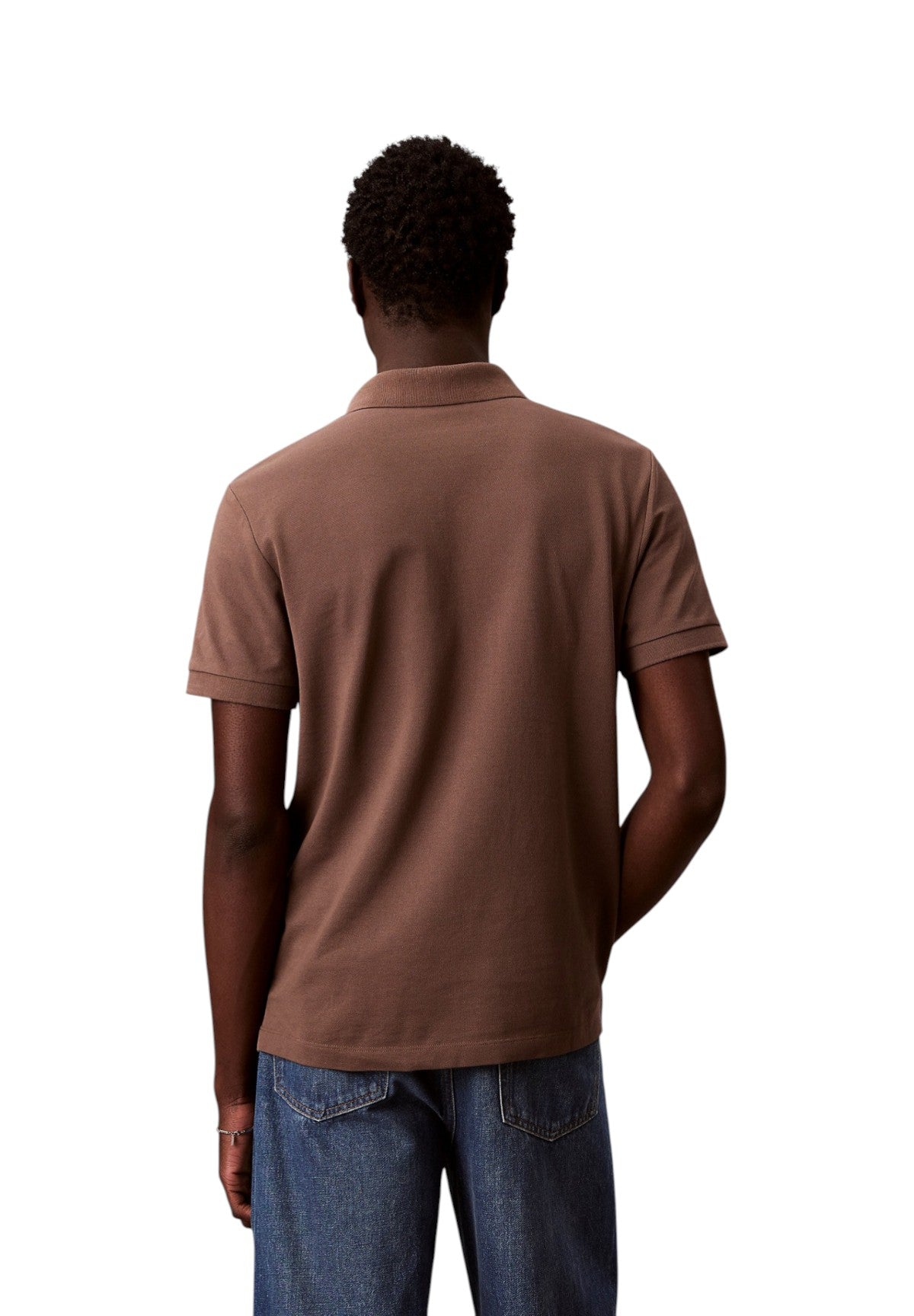 Polo Piqué Ss Open Collar Casua LV04RF215G Warm Oak