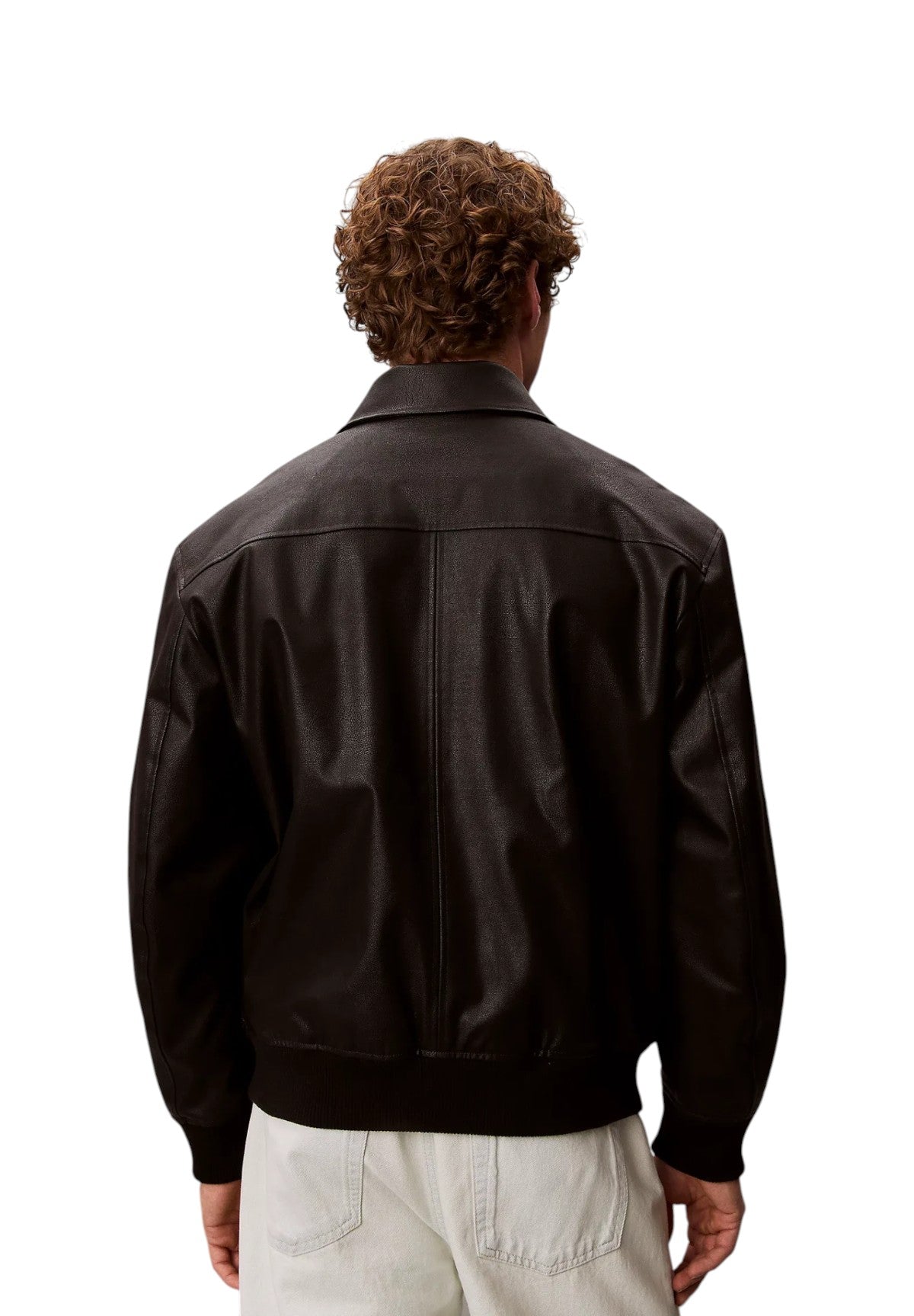 Giubbotto Bomber Ls Faux Leather Bomb LV04RF403G Black