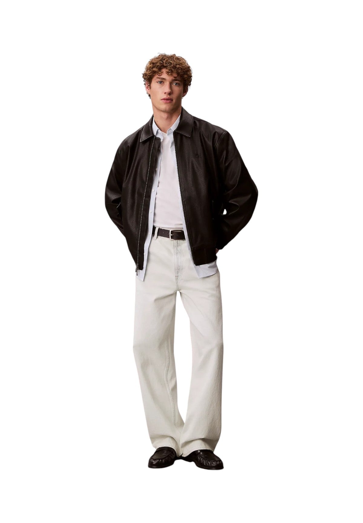 Giubbotto Bomber Ls Faux Leather Bomb LV04RF403G Black
