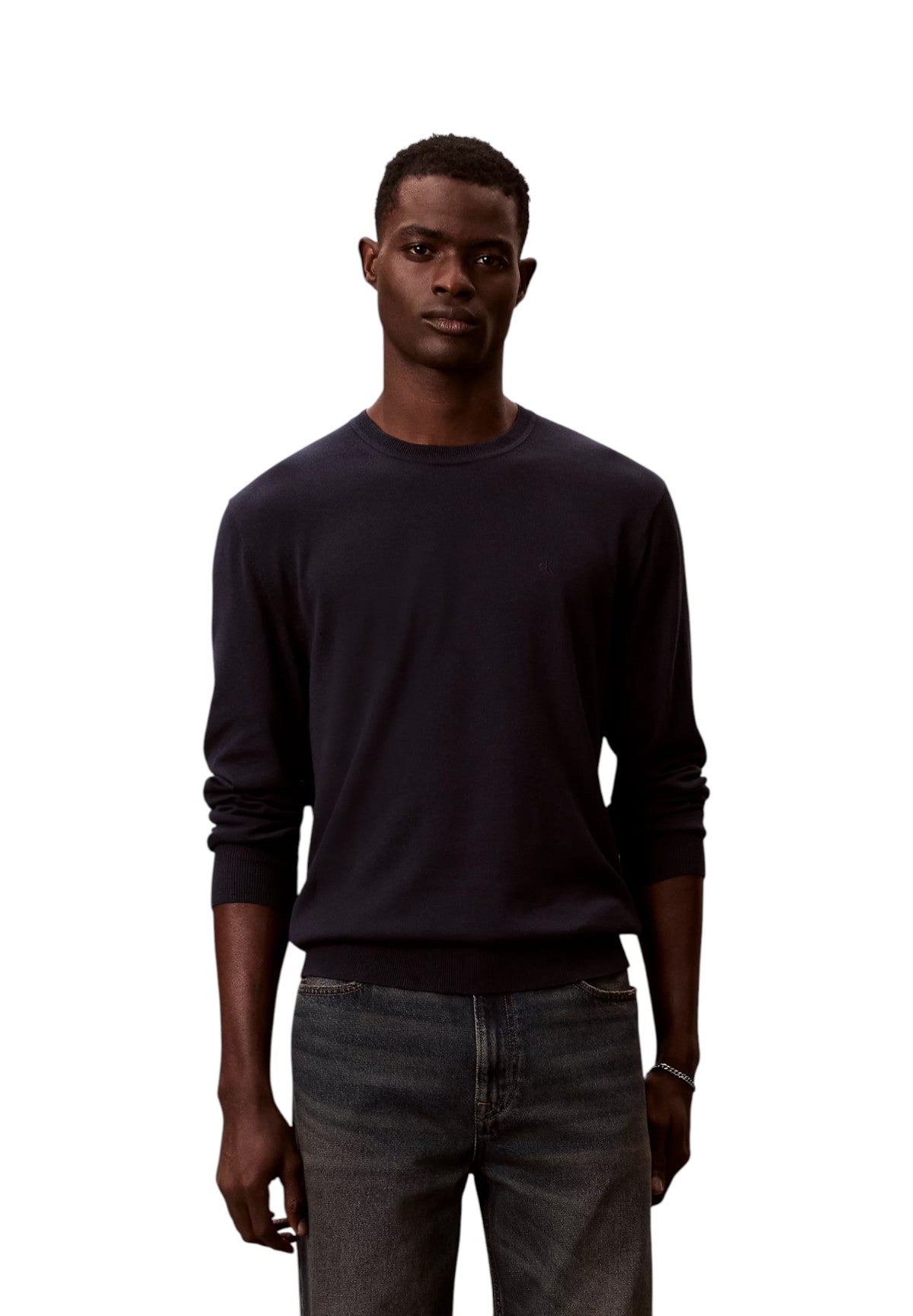 Maglione* Ls Supima Cotton Cre LV040BM343 Dark sapphire