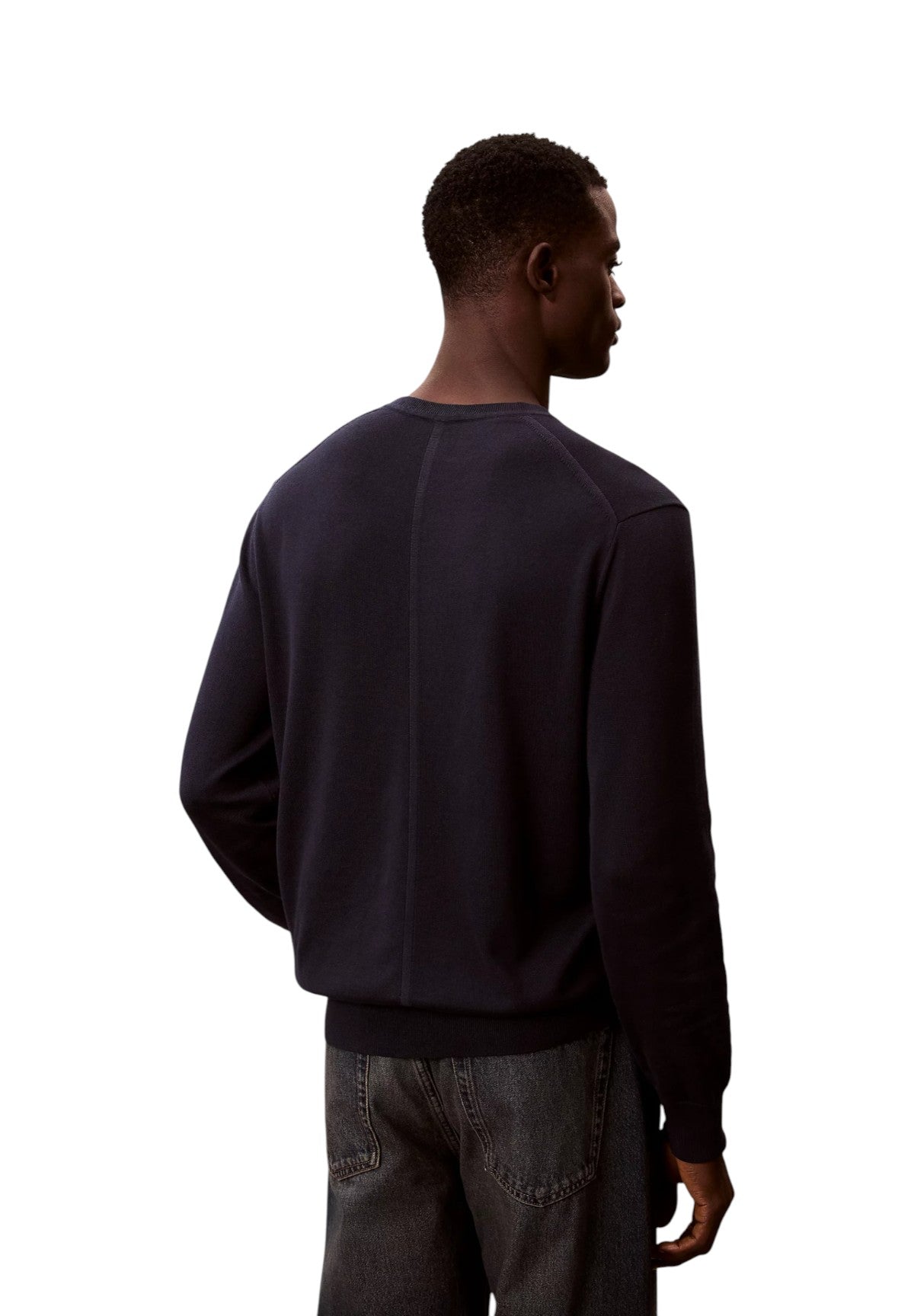 Maglione* Ls Supima Cotton Cre LV040BM343 Dark sapphire