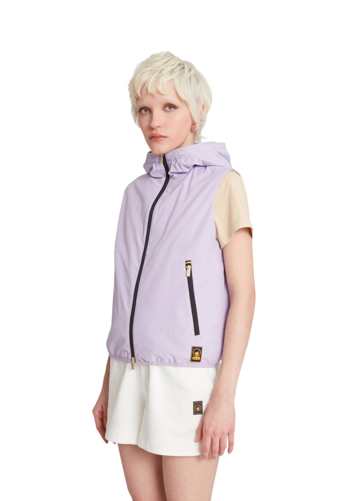 Smanicato Gilet 265Cpwv03145 P1410P KENZA Orchid Petal, Liger Yellow