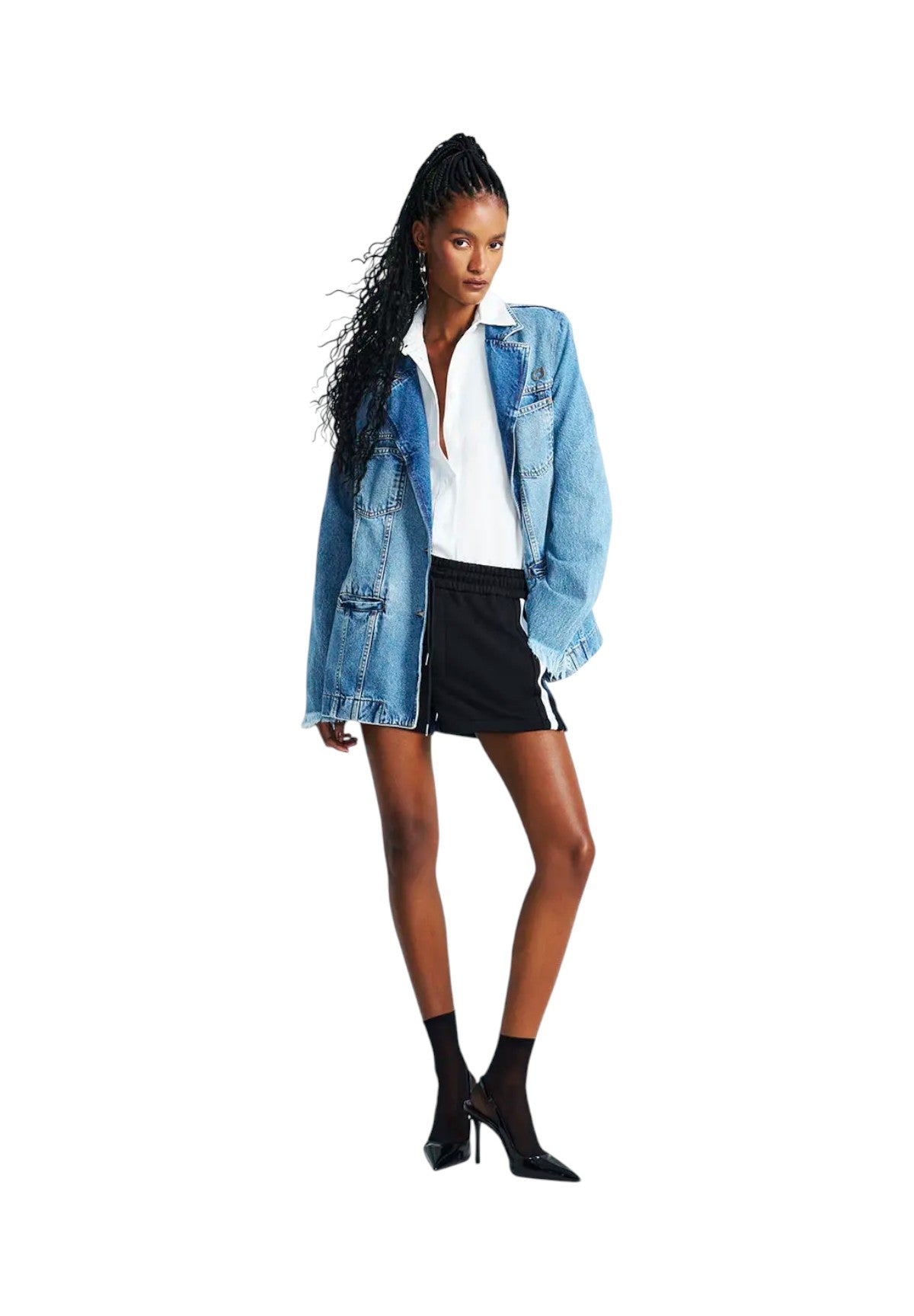 Giubbino di Jeans giacca denim bitessuto 581100019 Denim