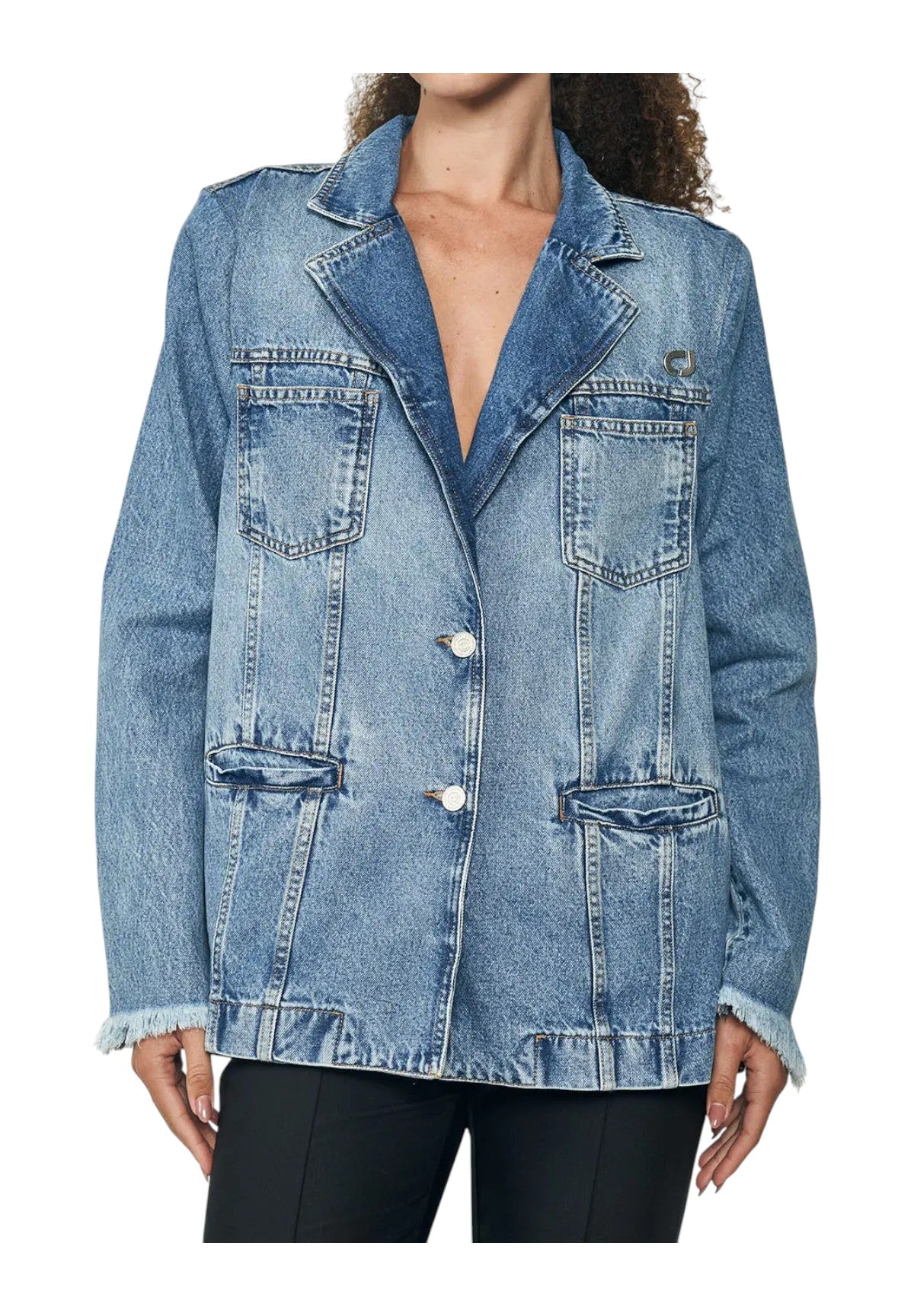 Giubbino di Jeans giacca denim bitessuto 581100019 Denim