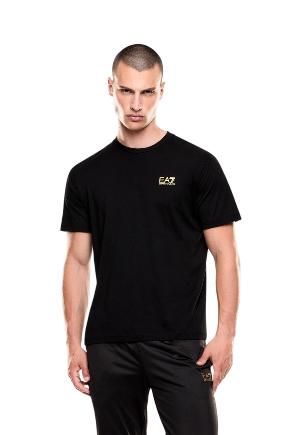 T-shirt a Maniche Corte 7M000567 Black, Gold