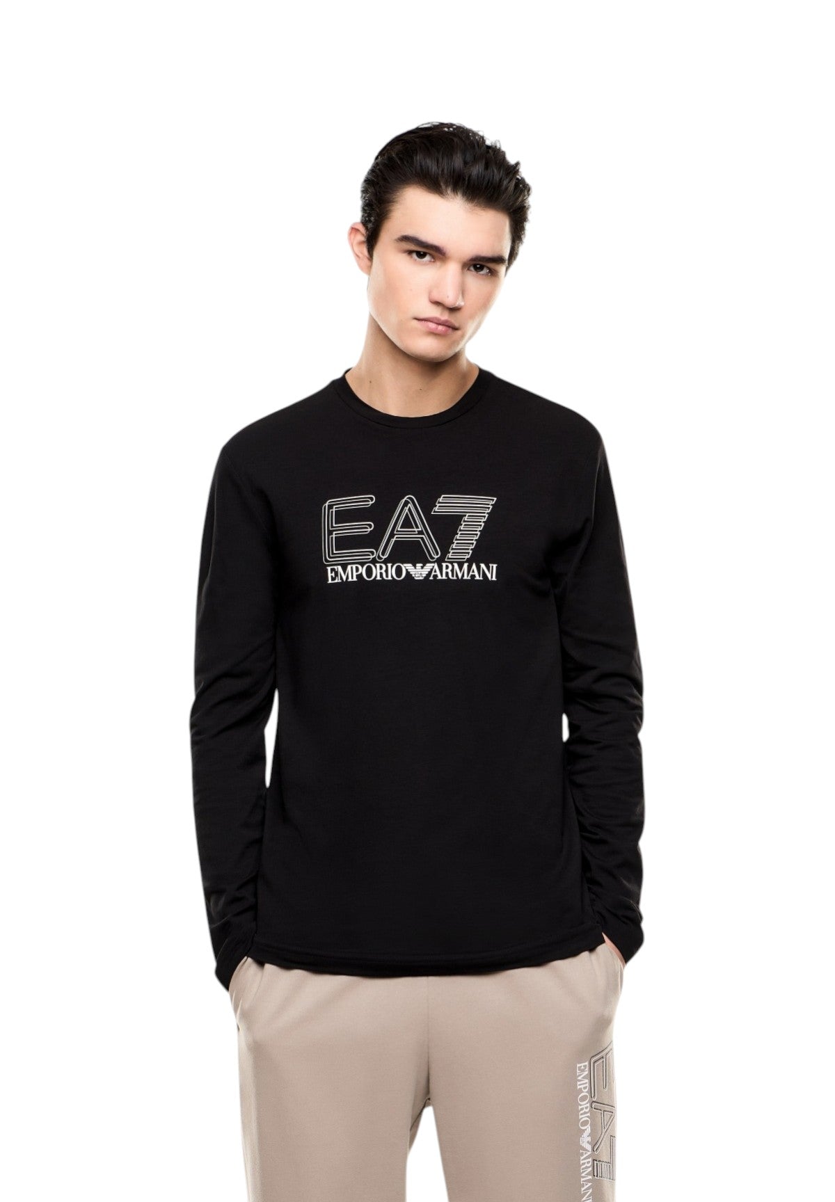 T-shirt a Maniche Lunghe 7M001310 Black