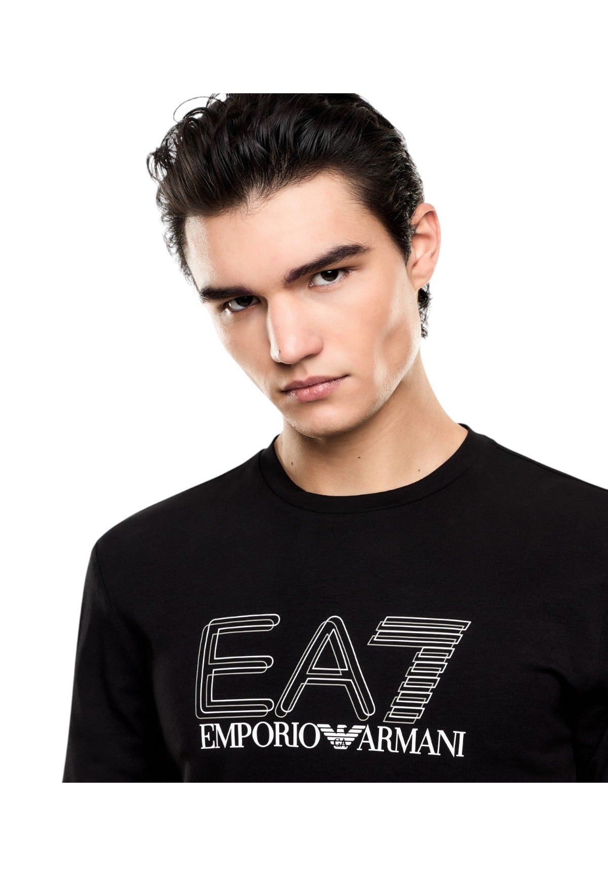 T-shirt a Maniche Lunghe 7M001310 Black