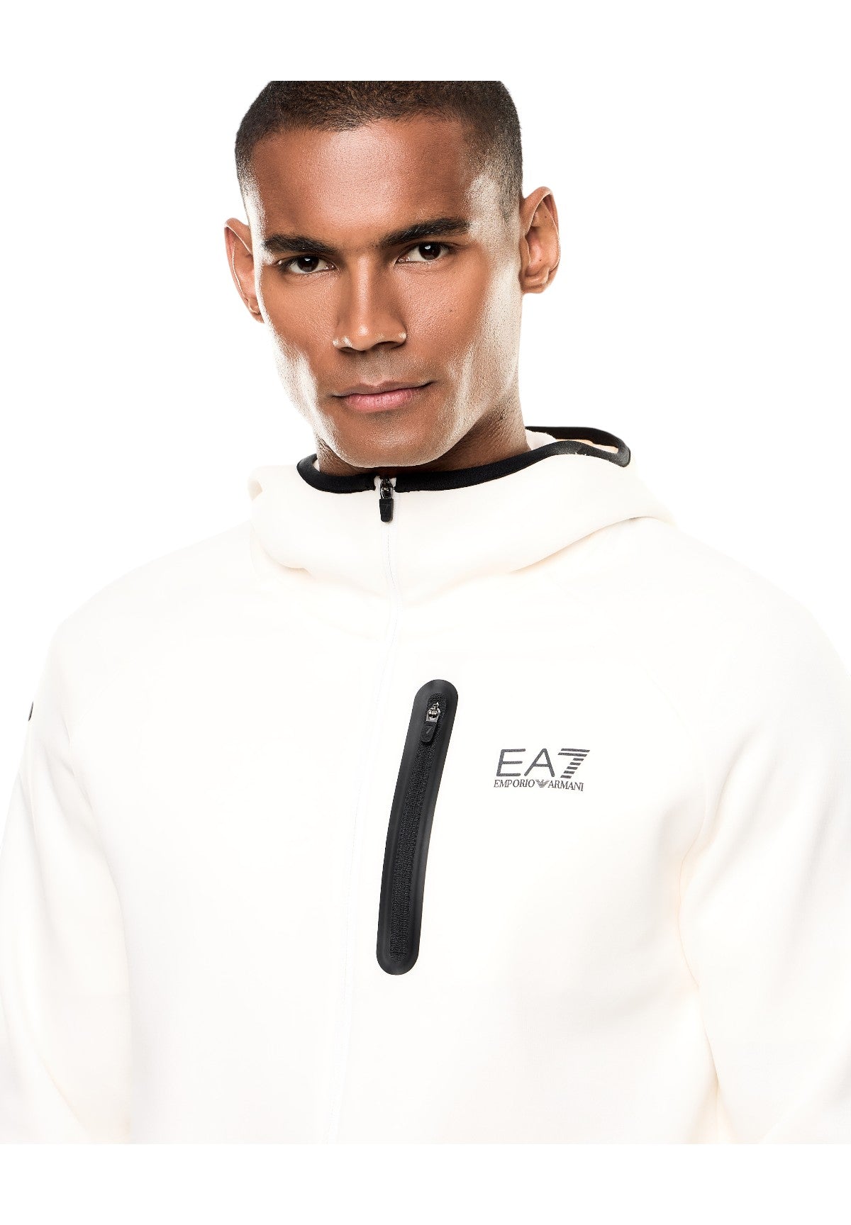Felpa Full-Zip con Cappuccio 7M001598 Sugar Swizzle