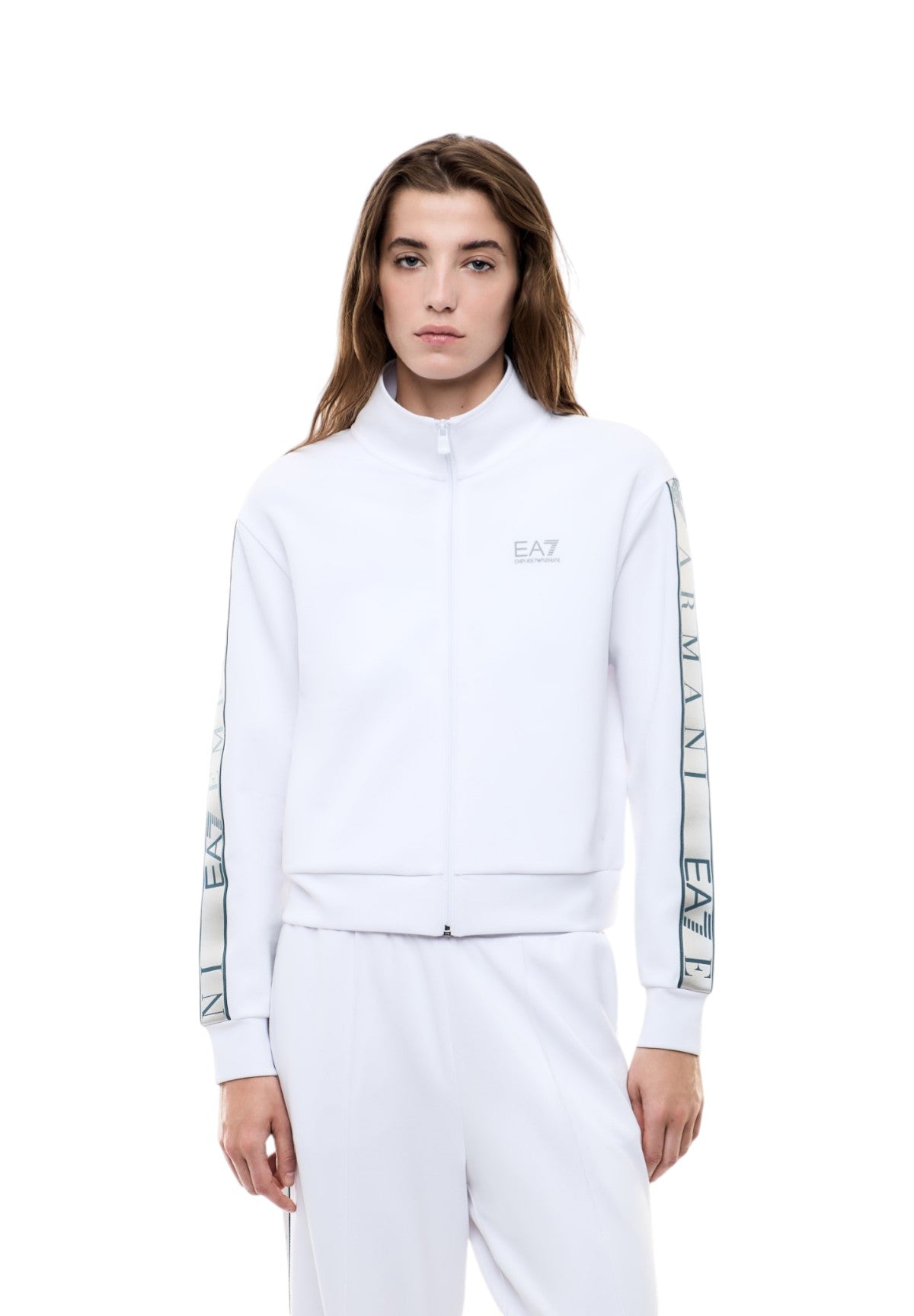 Felpa Full-Zip 7W001152 White