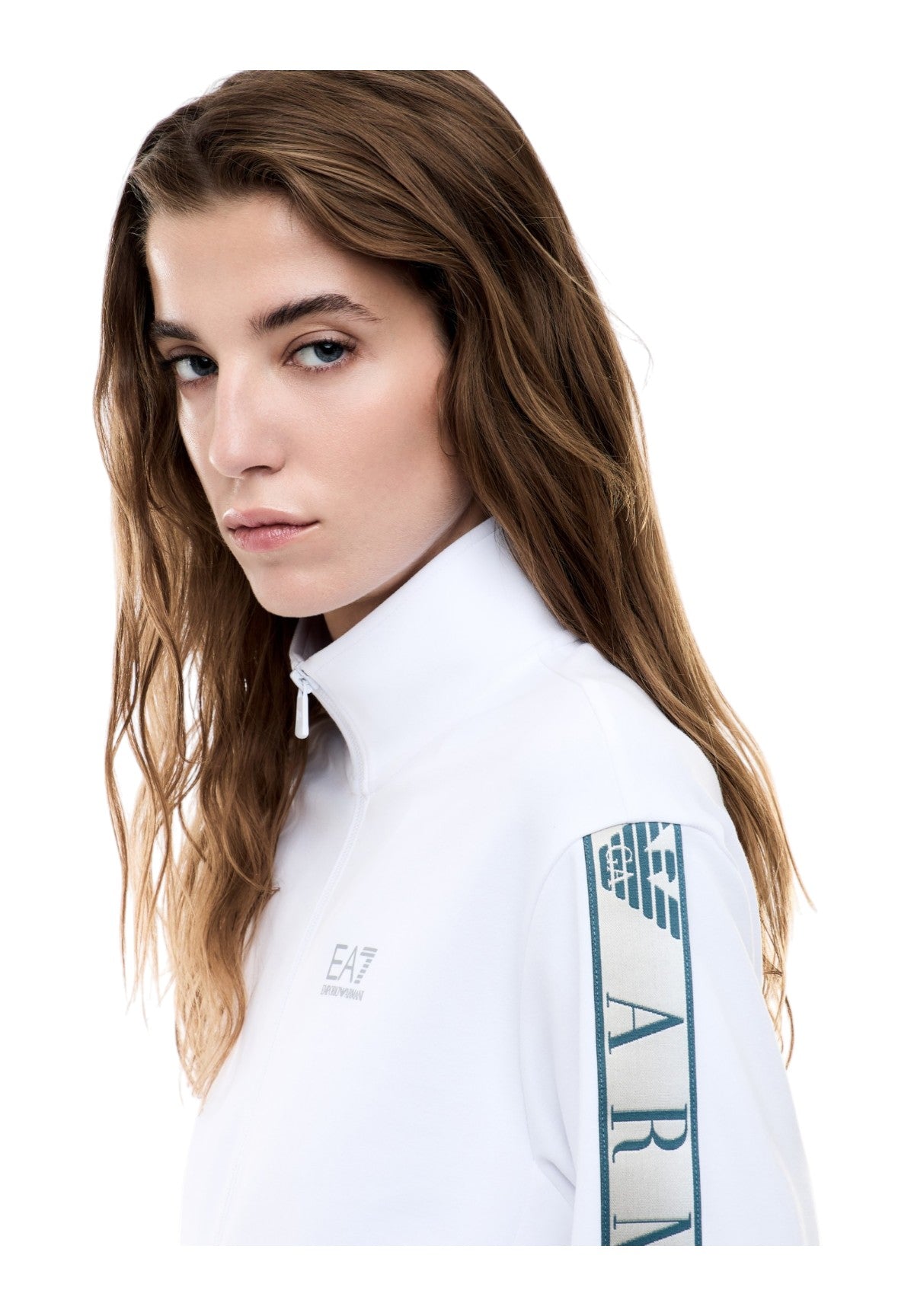 Felpa Full-Zip 7W001152 White