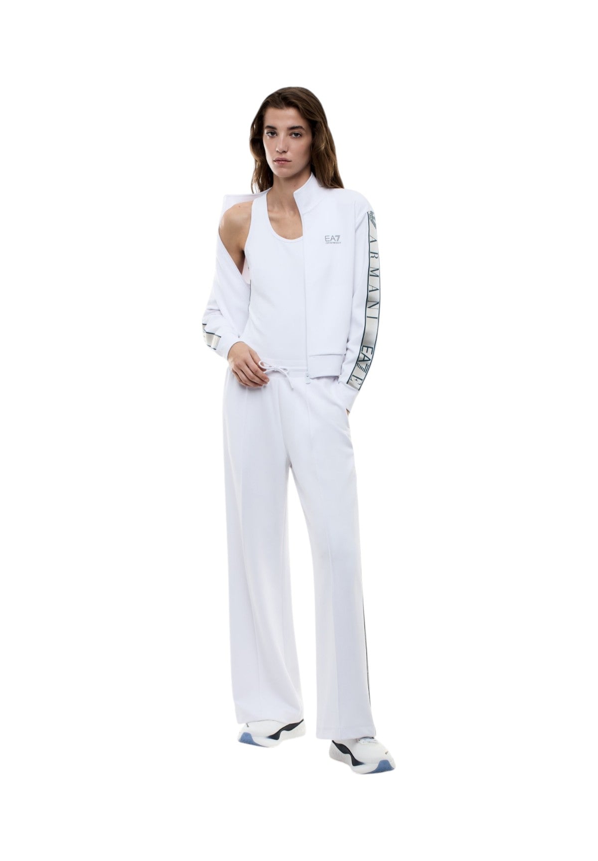 Felpa Full-Zip 7W001152 White
